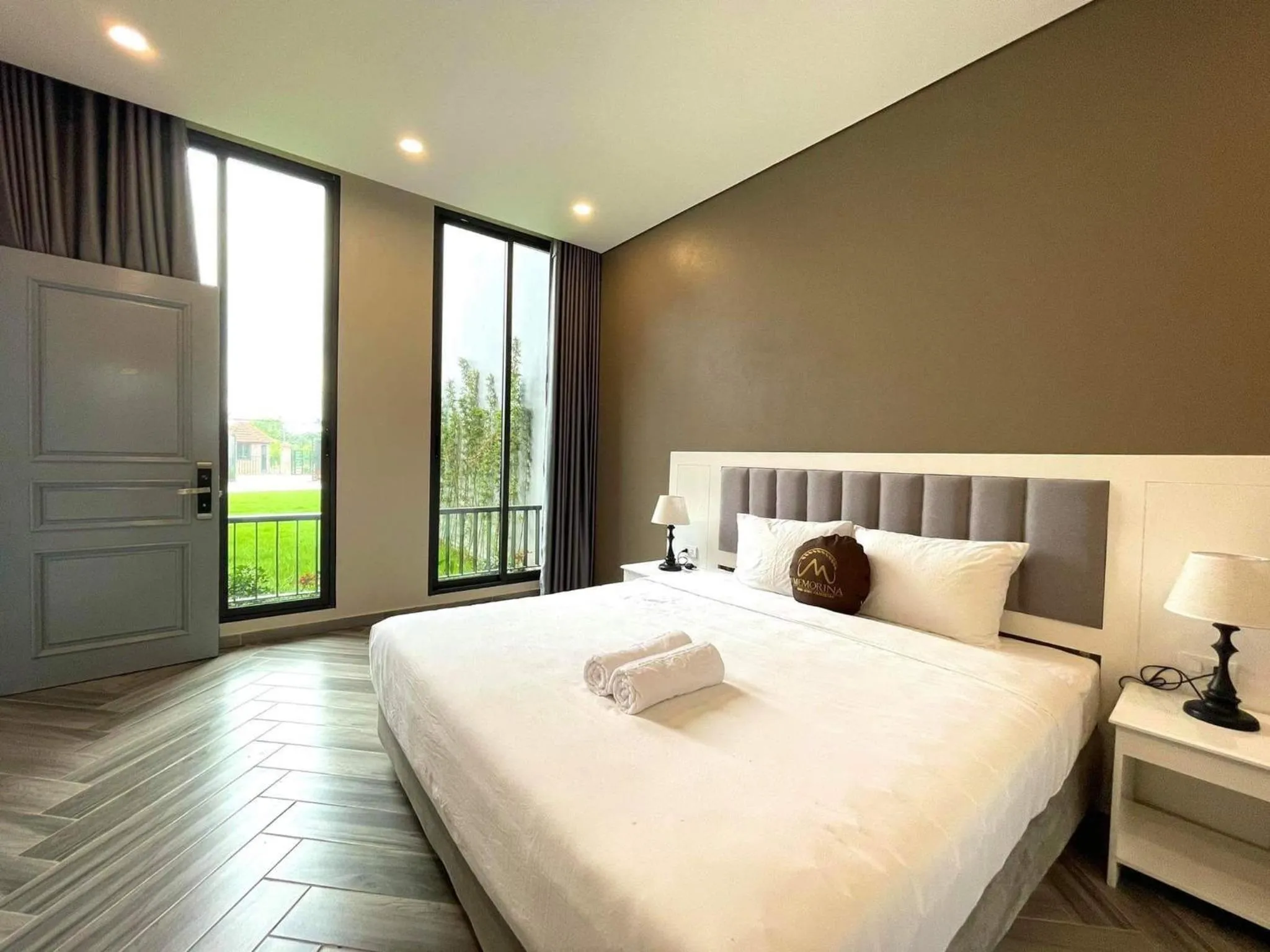 Bed in Memorina Ninh Binh Resort