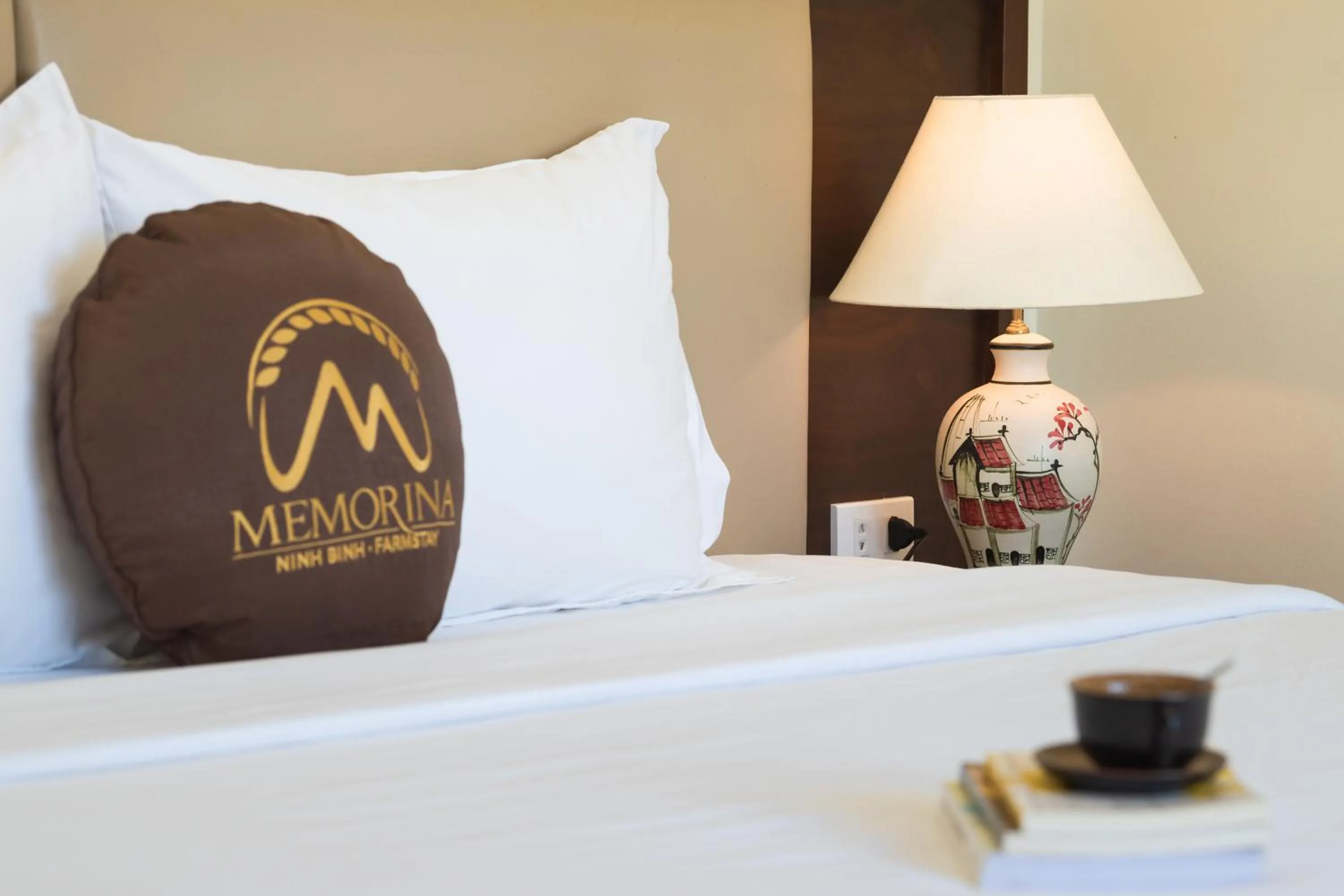 Bed in Memorina Ninh Binh Resort