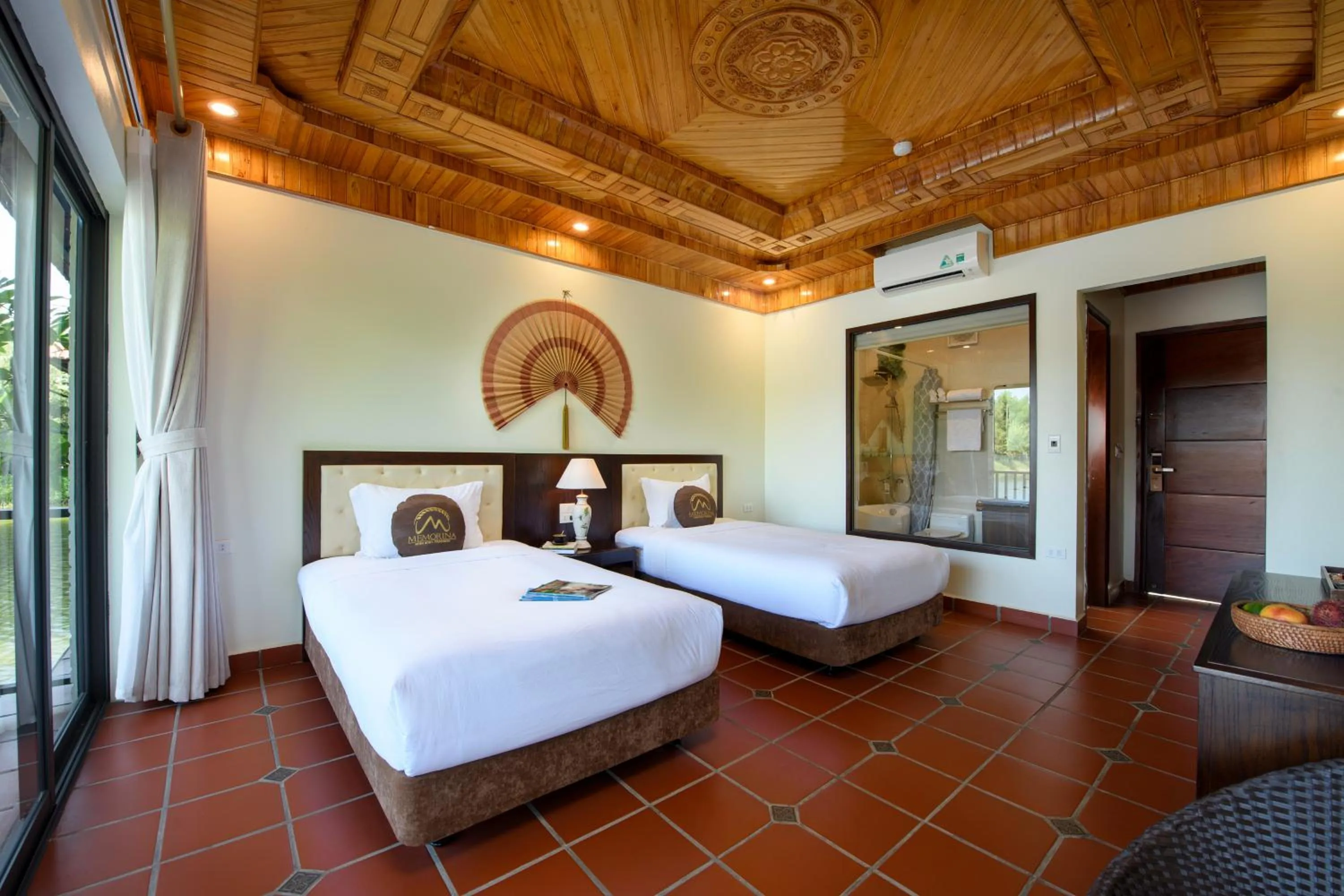 Bed in Memorina Ninh Binh Resort