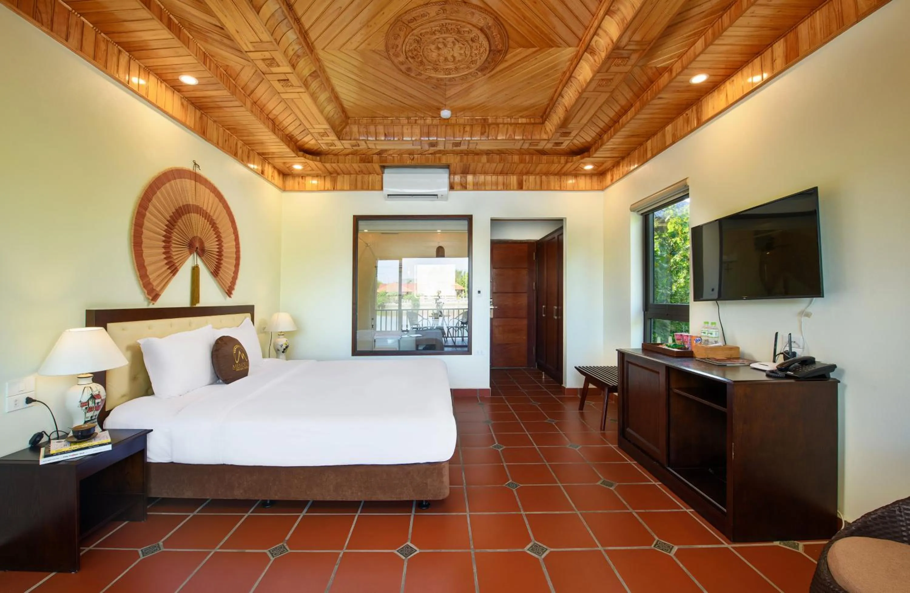 Bed in Memorina Ninh Binh Resort