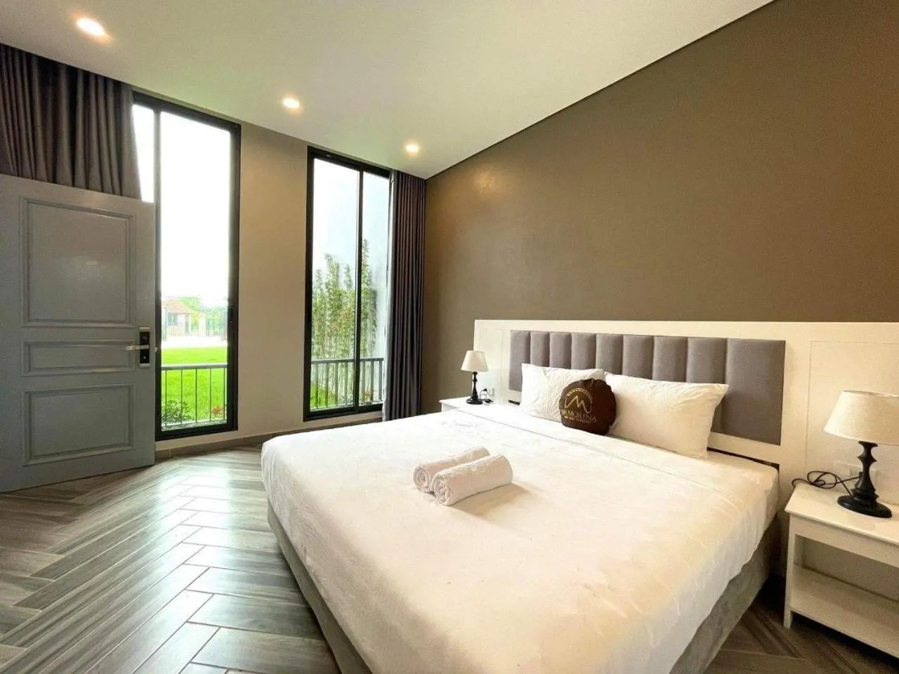 Bed in Memorina Ninh Binh Resort