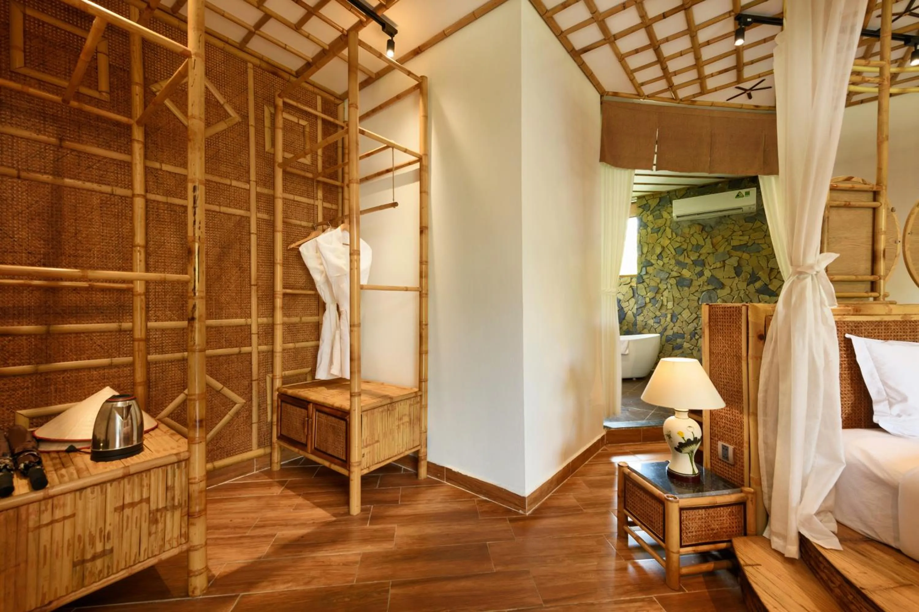 Bed in Memorina Ninh Binh Resort