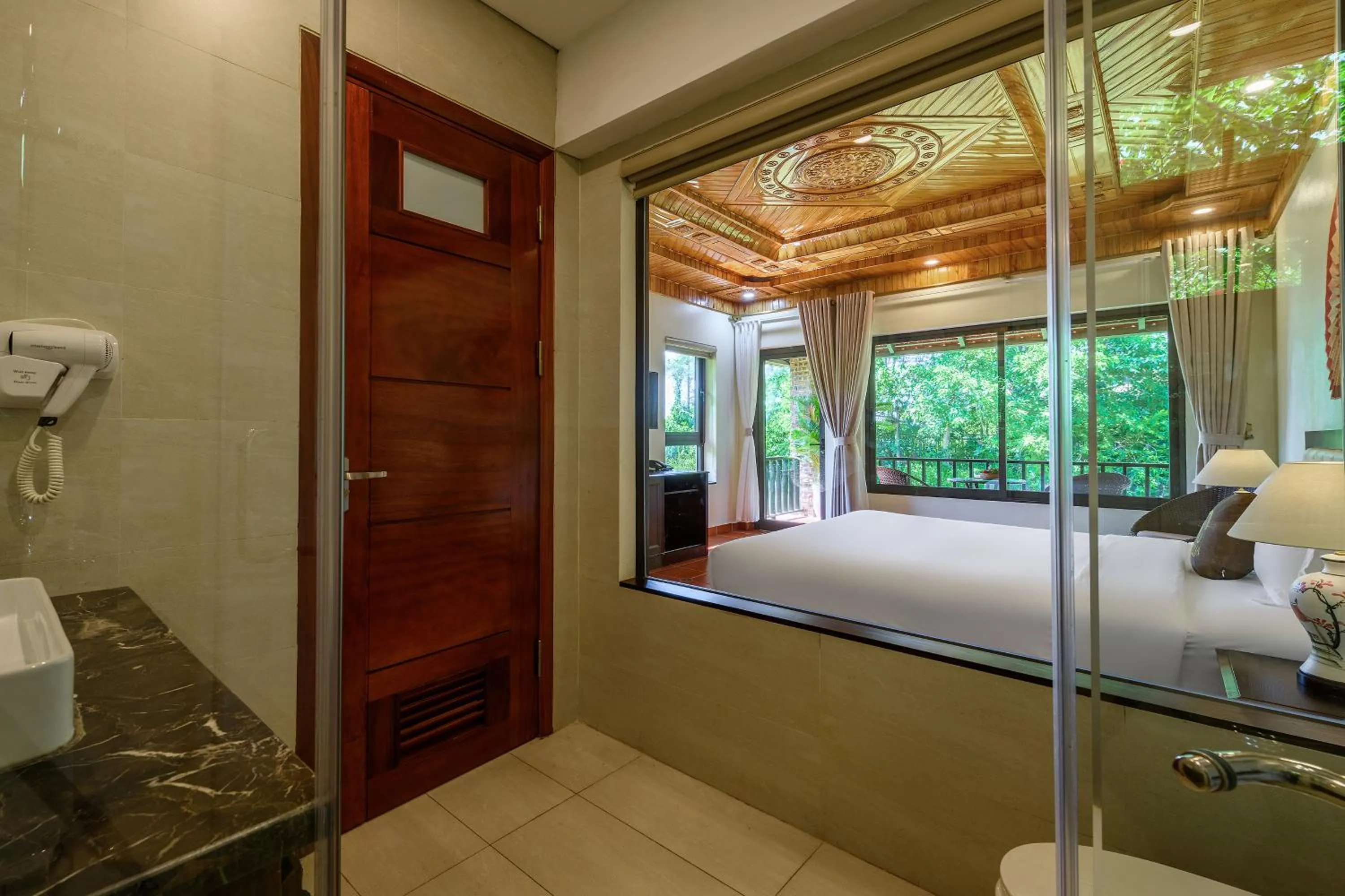 Bed in Memorina Ninh Binh Resort