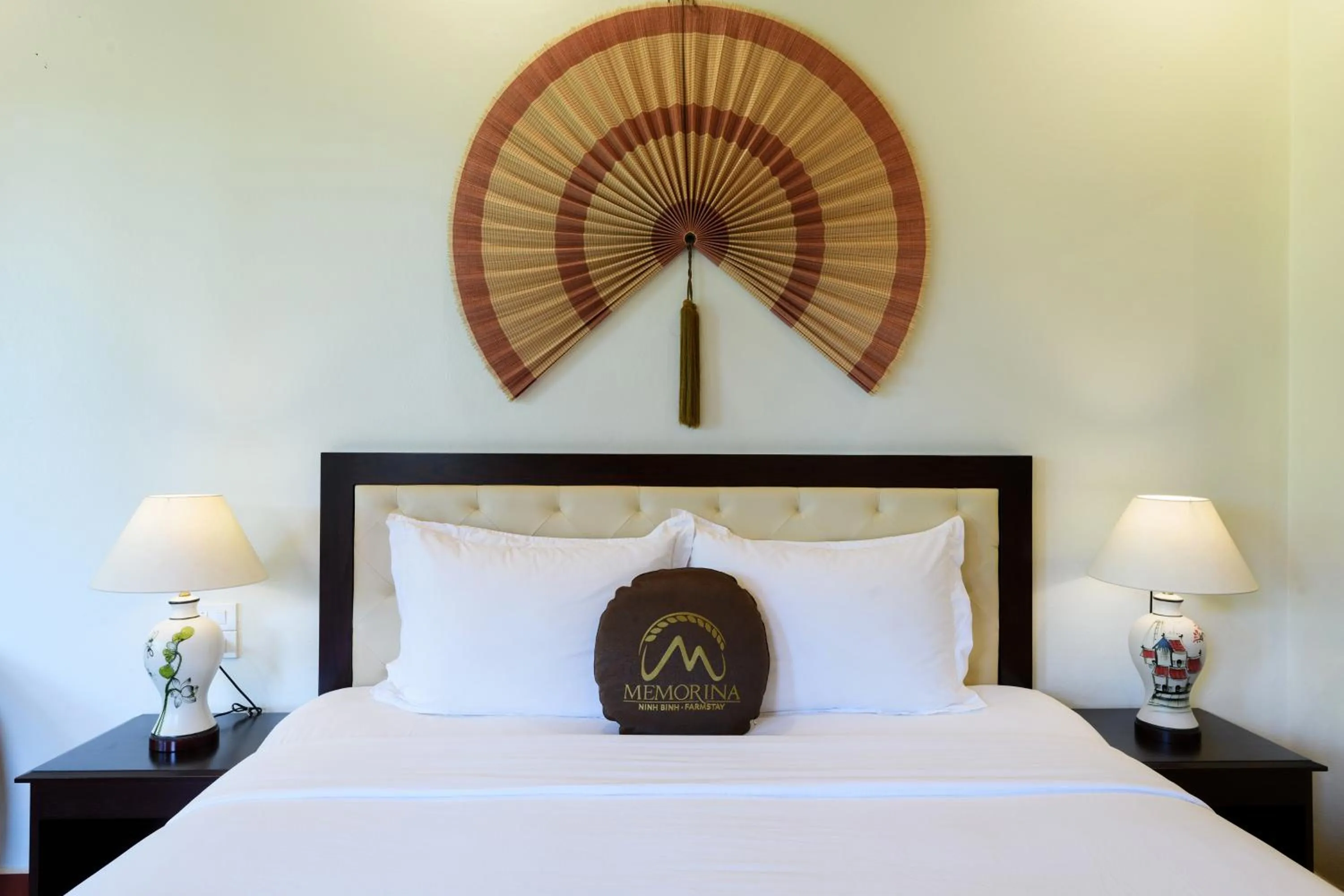 Bed in Memorina Ninh Binh Resort