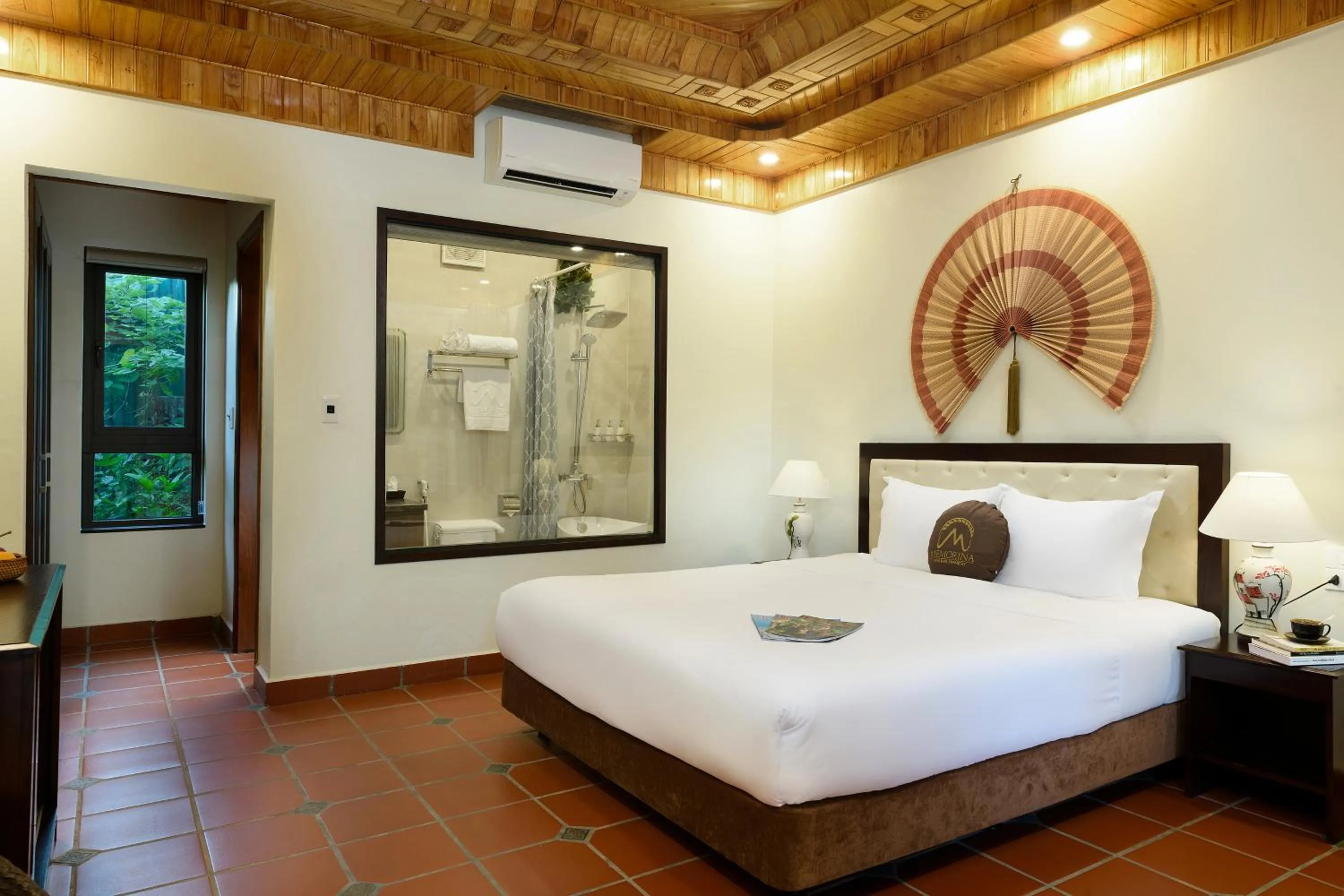 Bed in Memorina Ninh Binh Resort