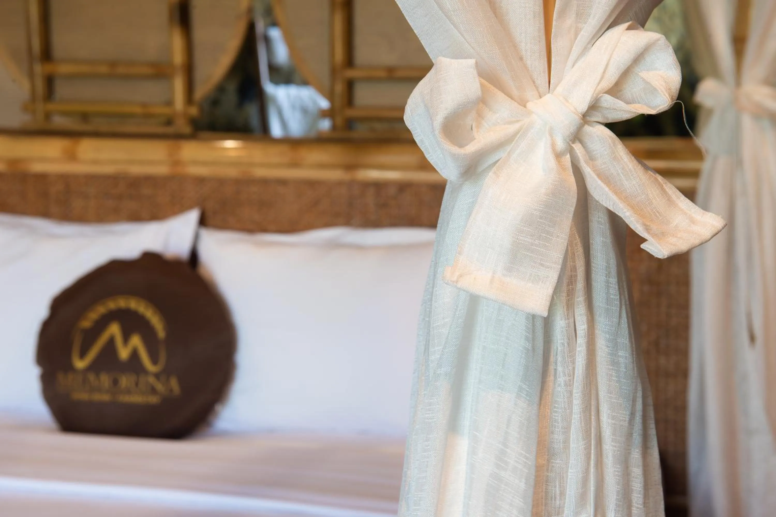 Bed in Memorina Ninh Binh Resort