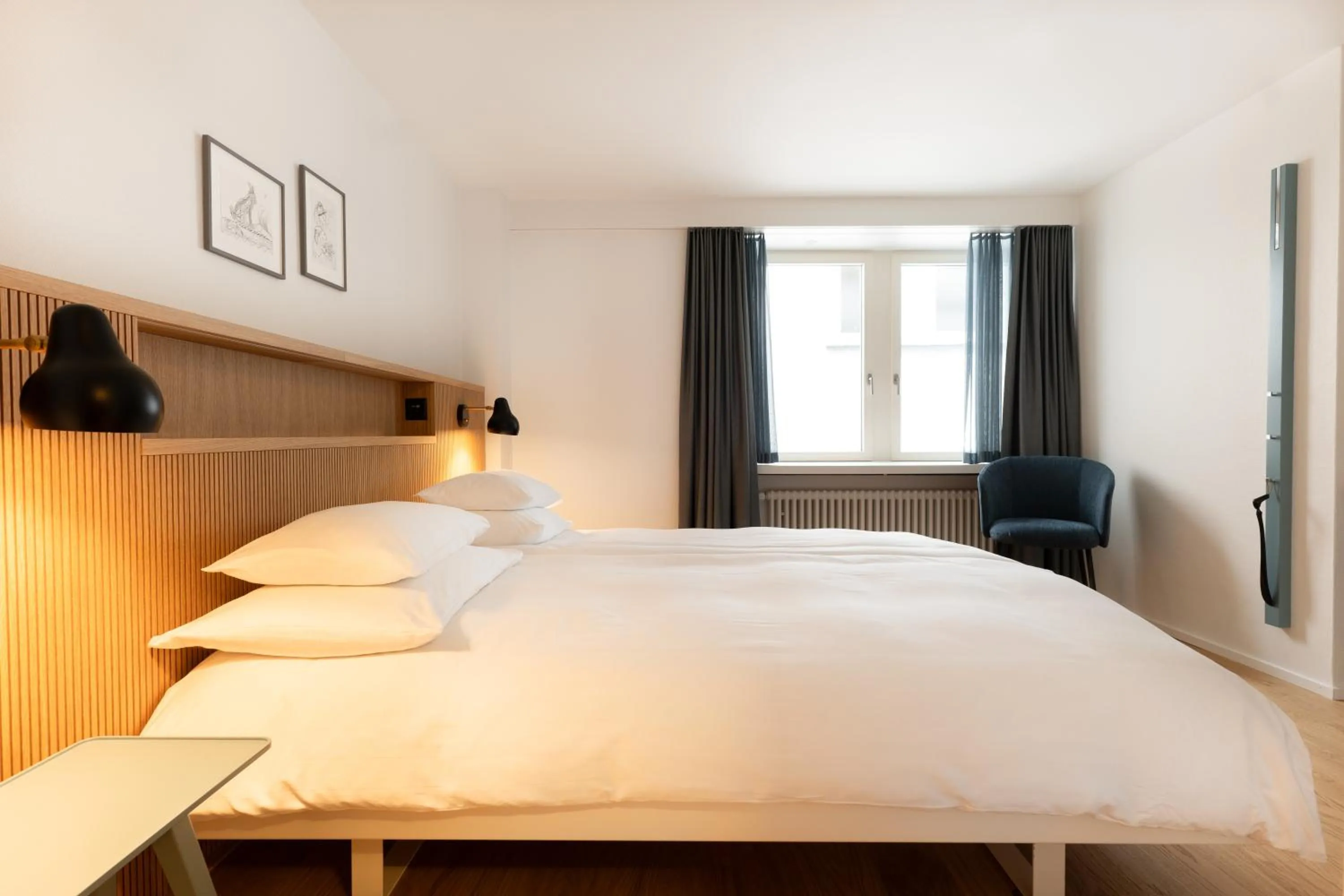 Photo of the whole room, Bed in Boutique Hotel Helmhaus Zürich