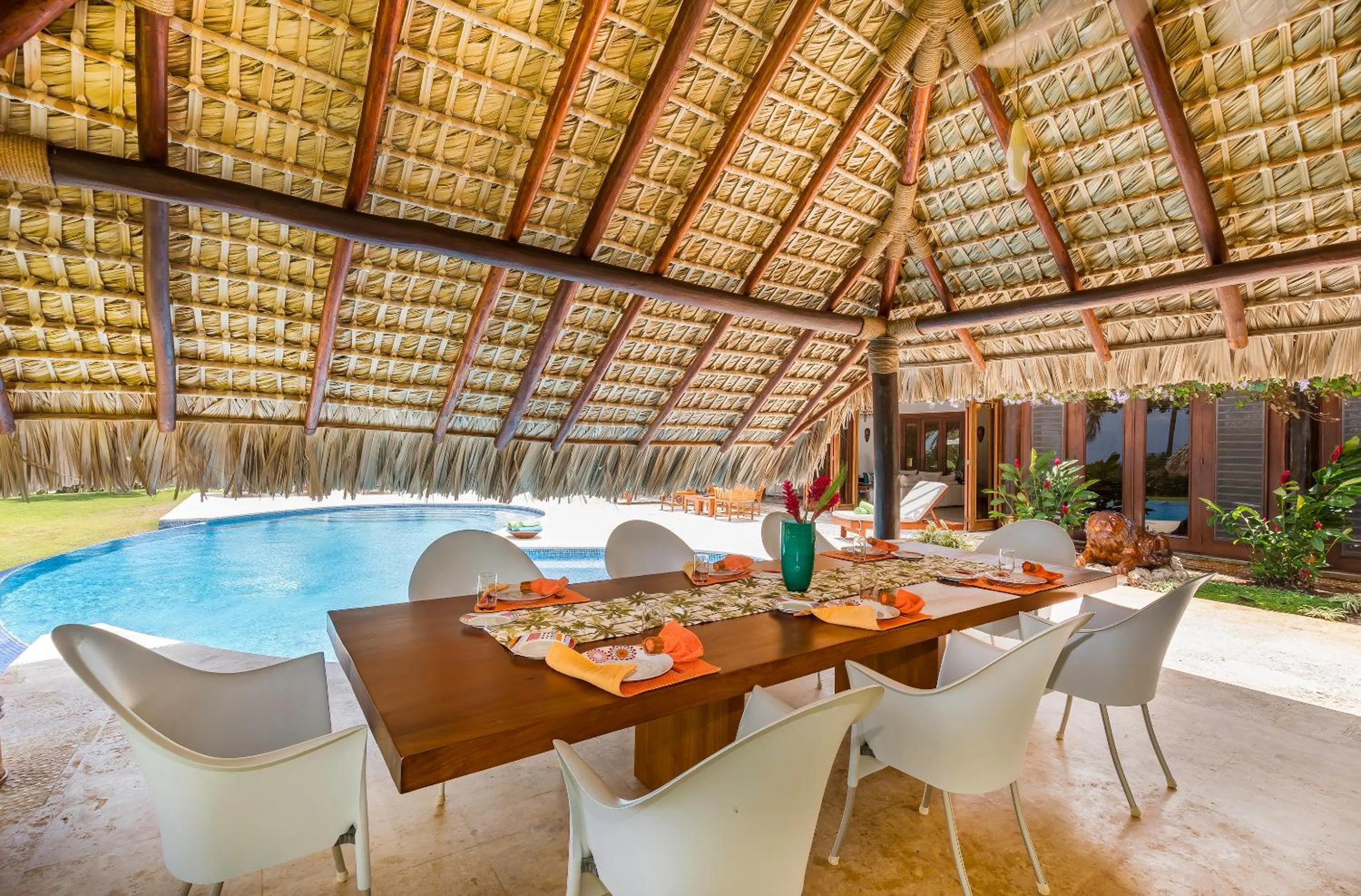Seating area in Unique Villa with Ocean and River Views - Staff & Golf Carts