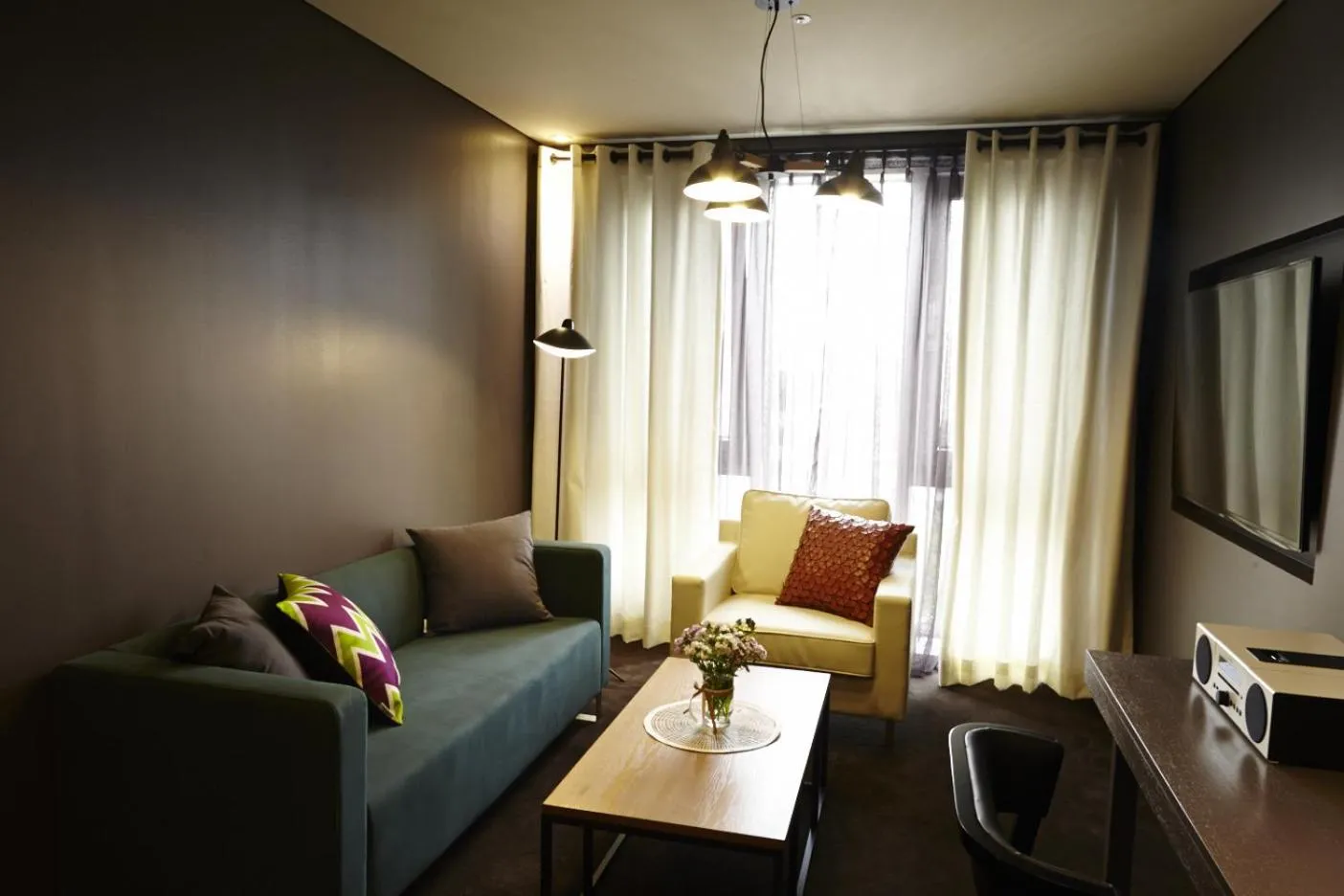 Living room, Seating Area in Hotel Lacky Daejeon