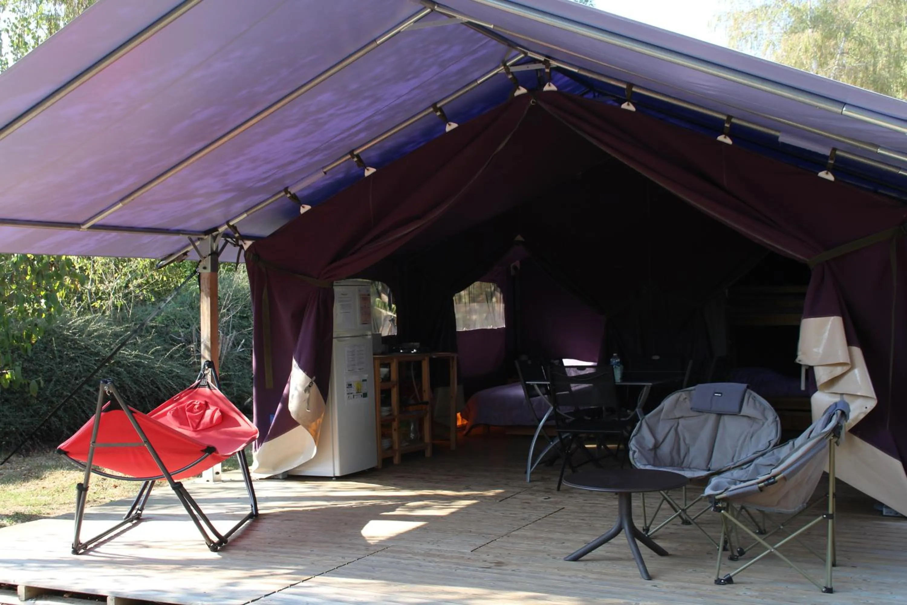 Patio in Camping de Matour
