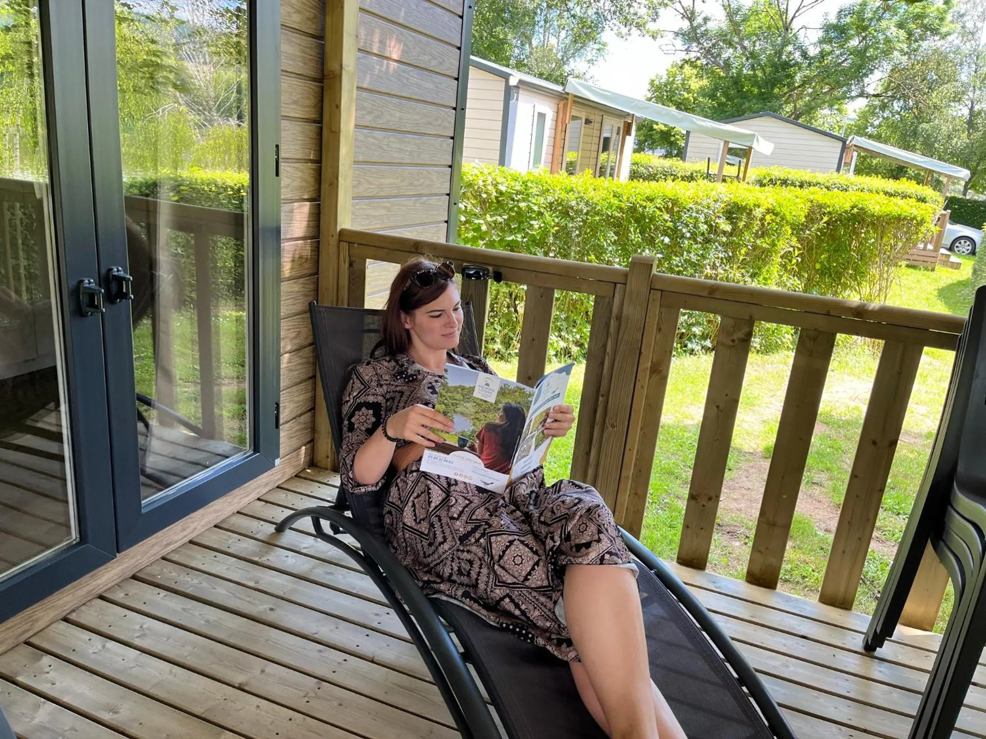 Patio in Camping de Matour