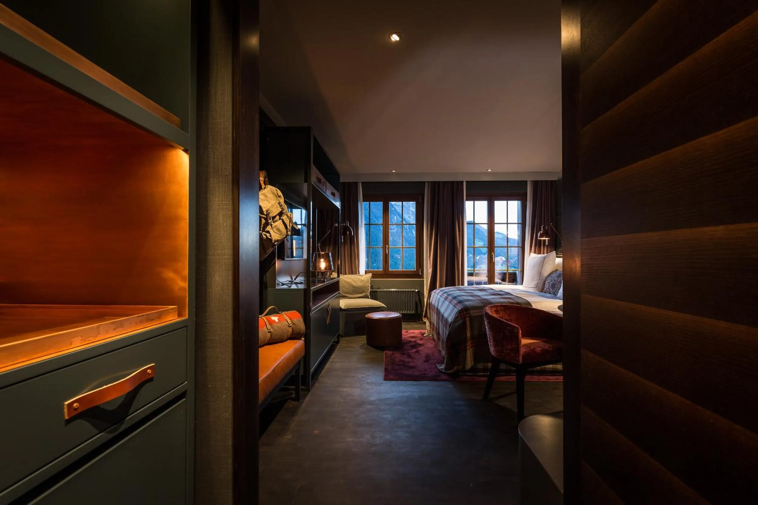 Photo of the whole room, Bed in HUUS Gstaad