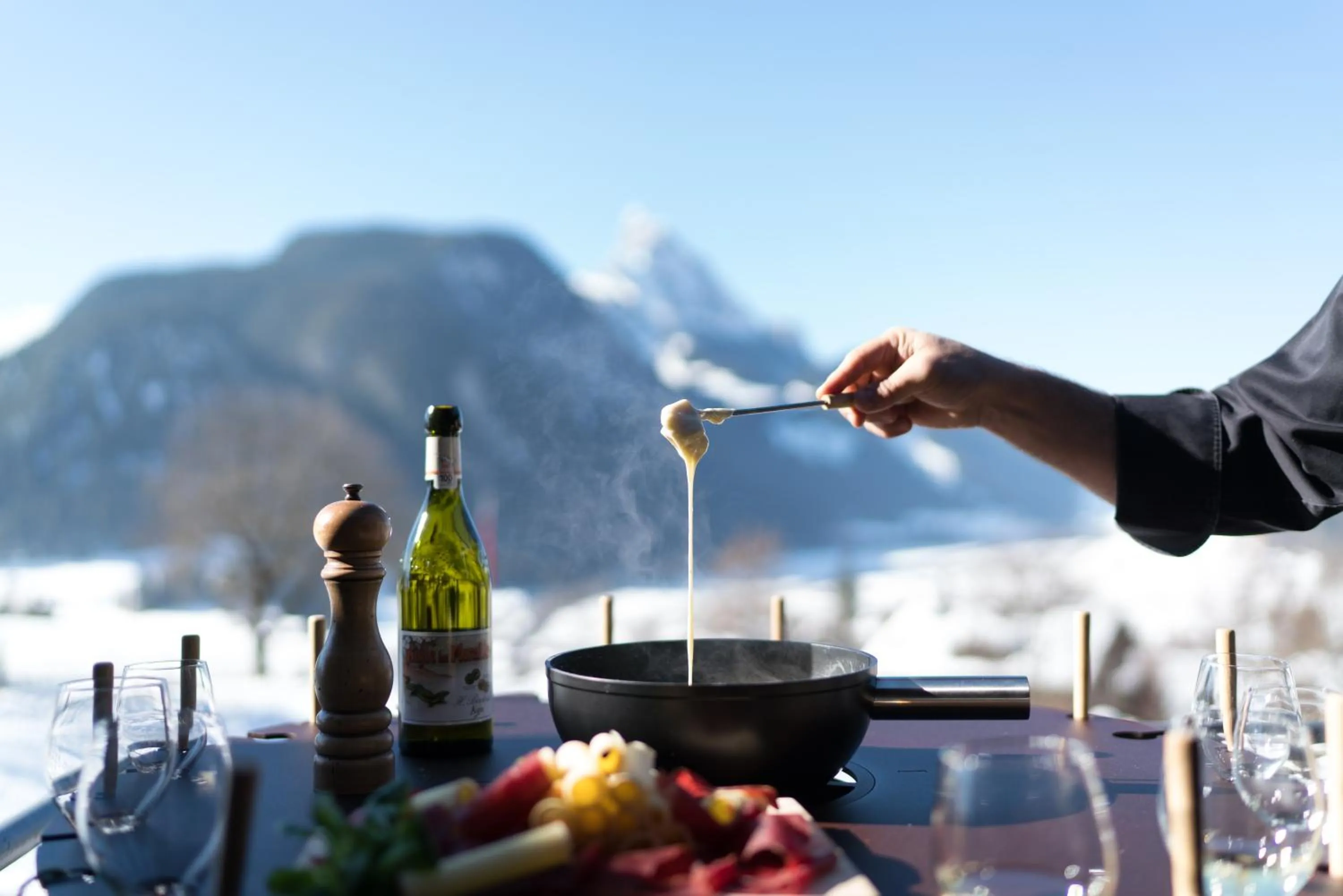 Food close-up in HUUS Gstaad