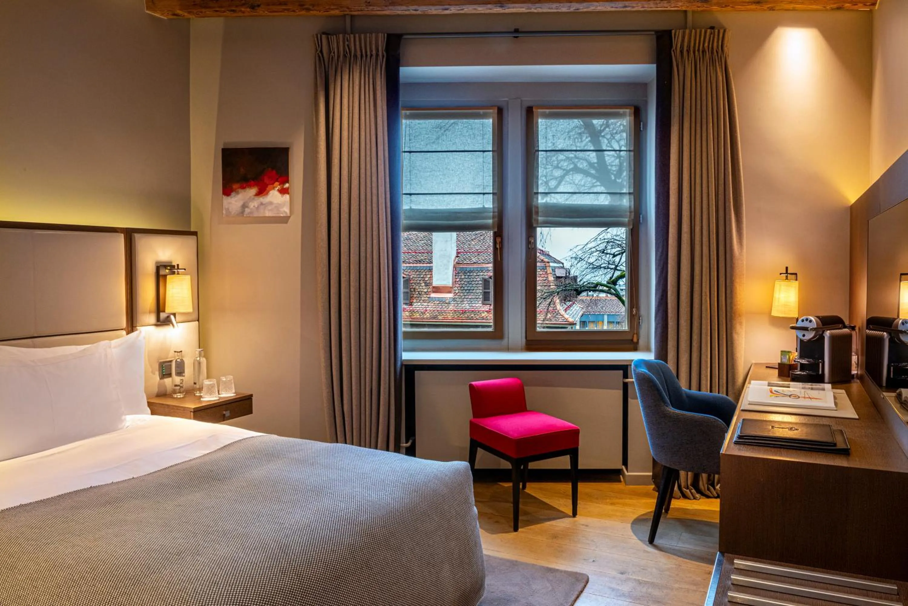 Photo of the whole room, Bed in Hôtel Les Armures