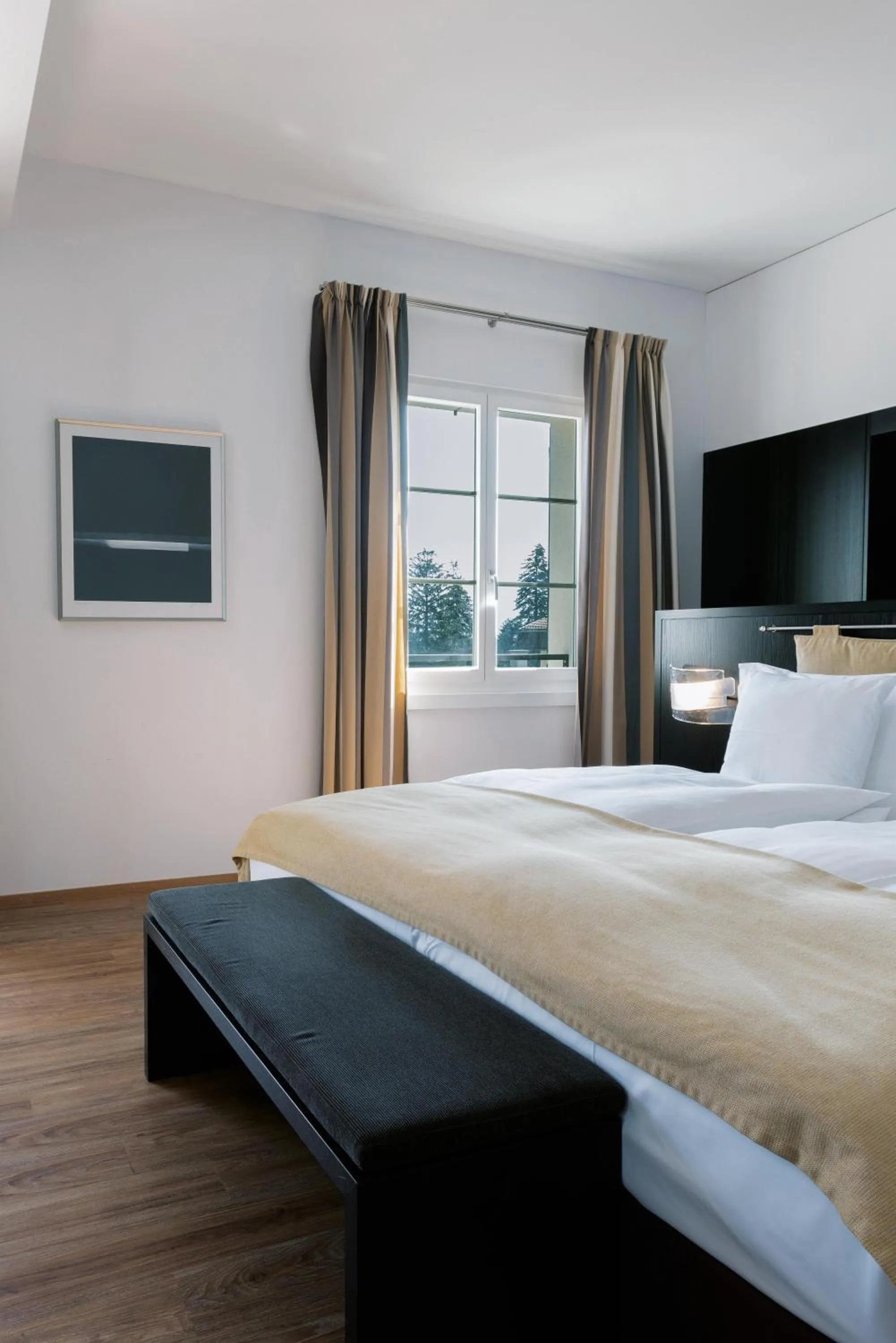 Bed in Sorell Hotel Tamina Bad Ragaz