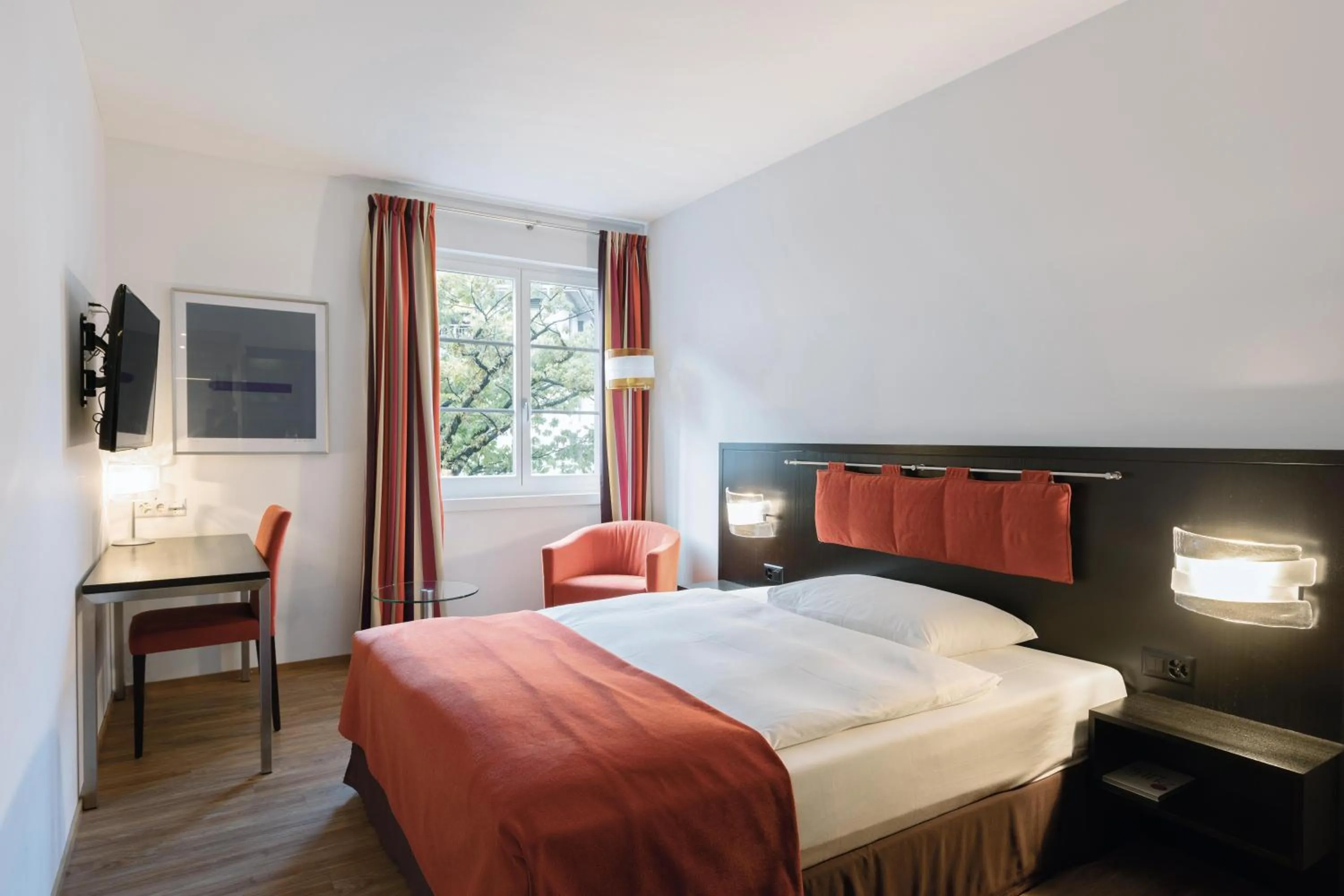 Bed in Sorell Hotel Tamina Bad Ragaz