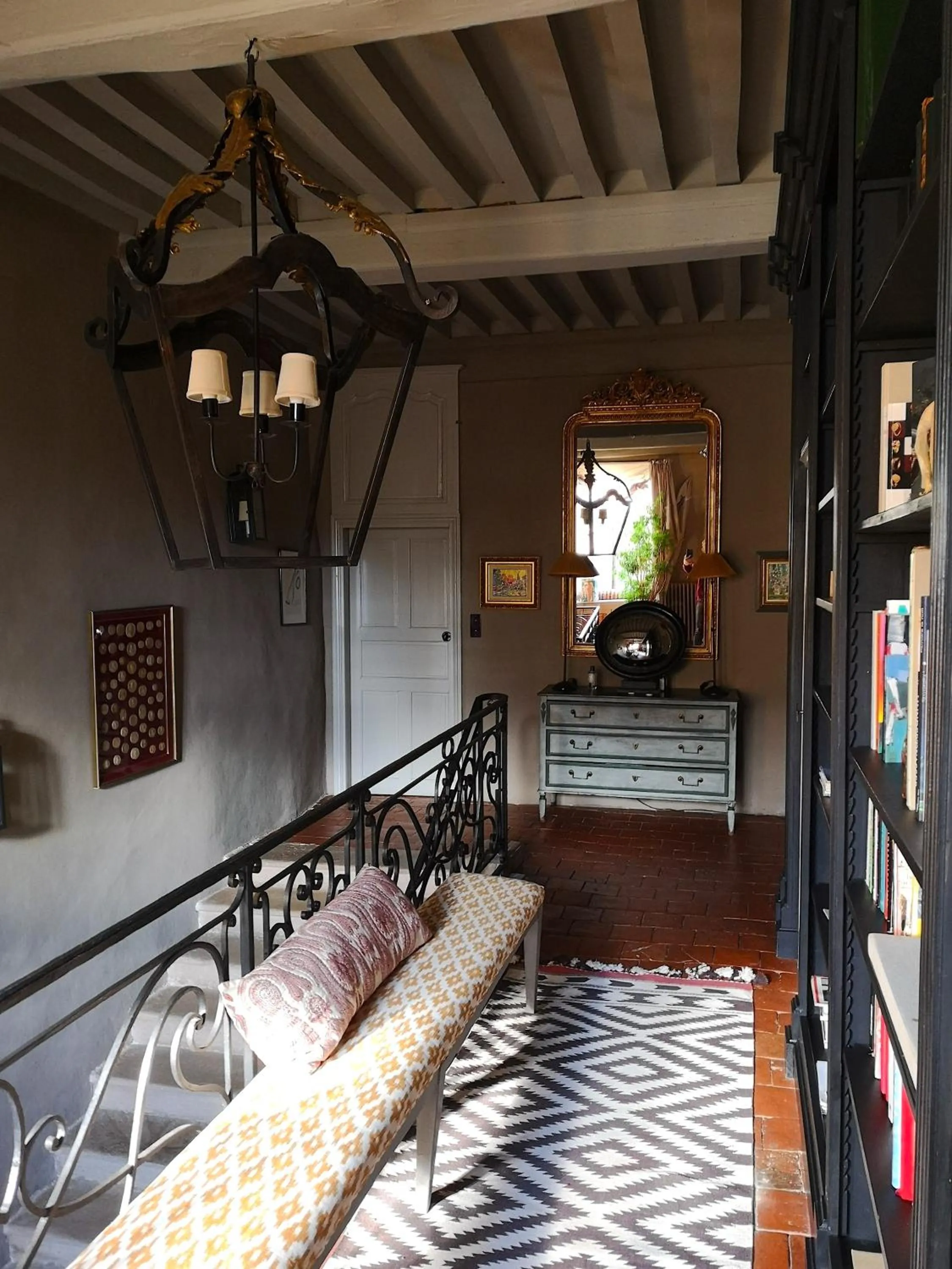 Lobby or reception, Bed in Maison d'hôtes - Les Tillets