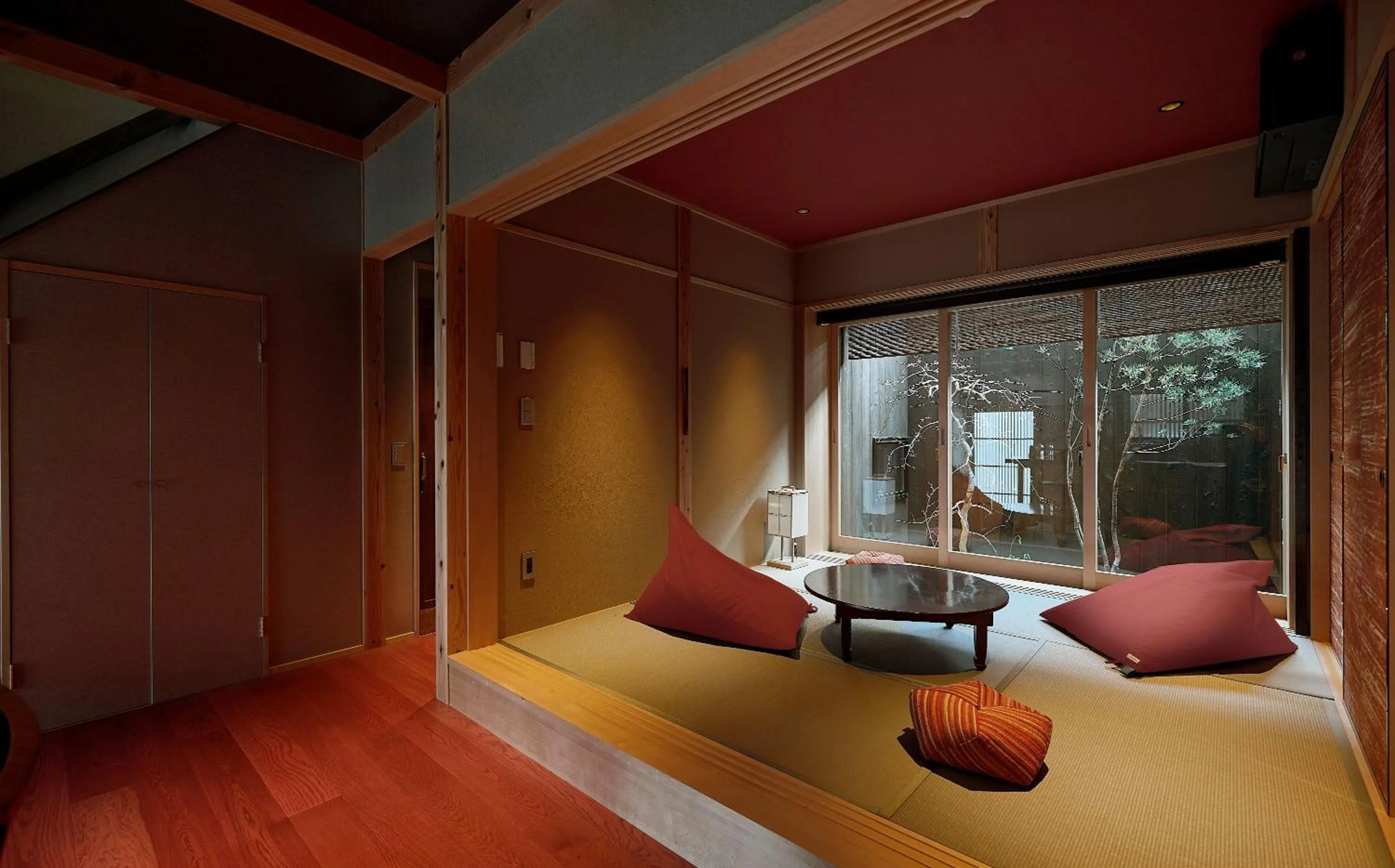 Living room, Bed in Tasokare Machiya House