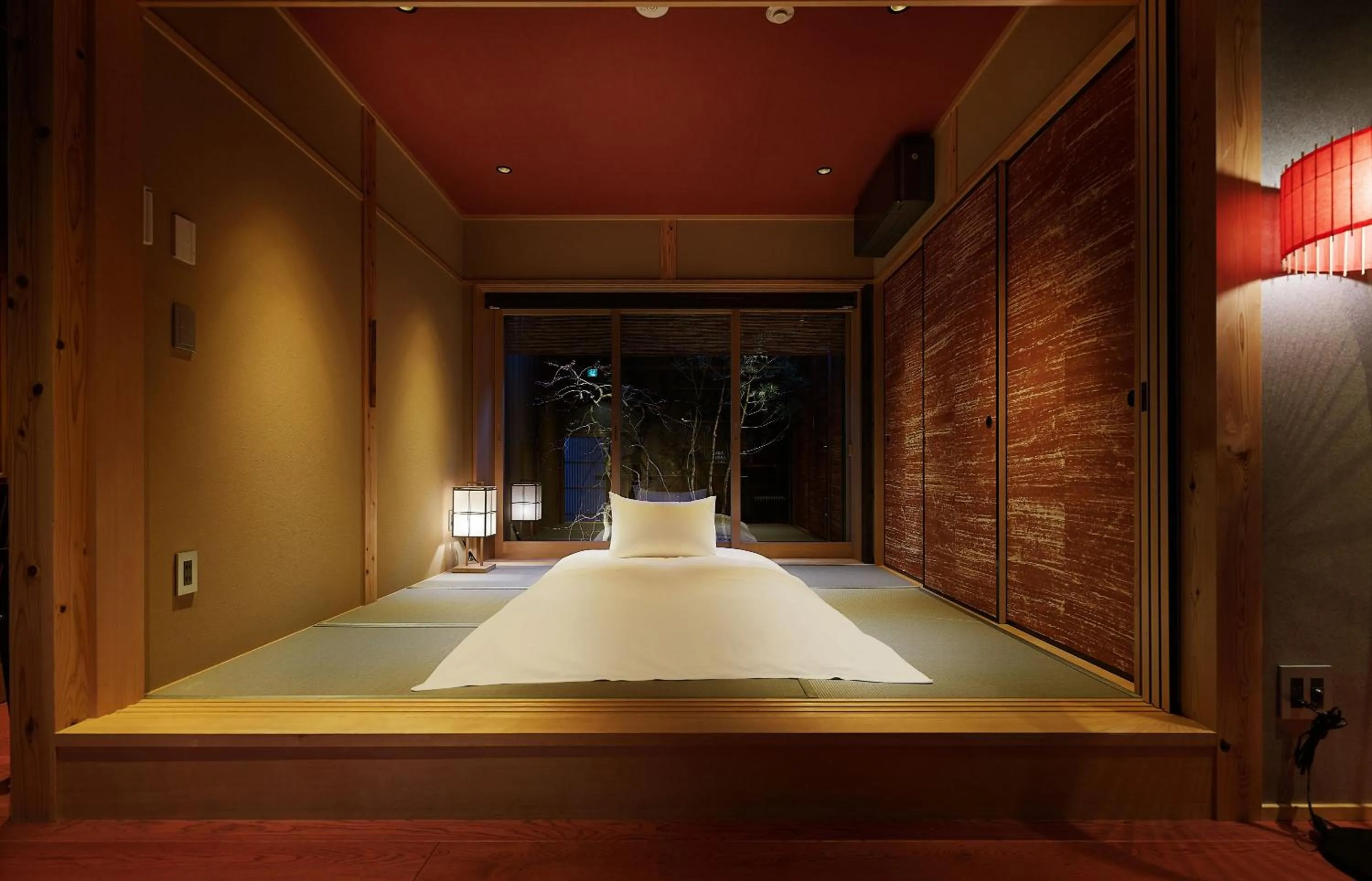 Bedroom, Bed in Tasokare Machiya House