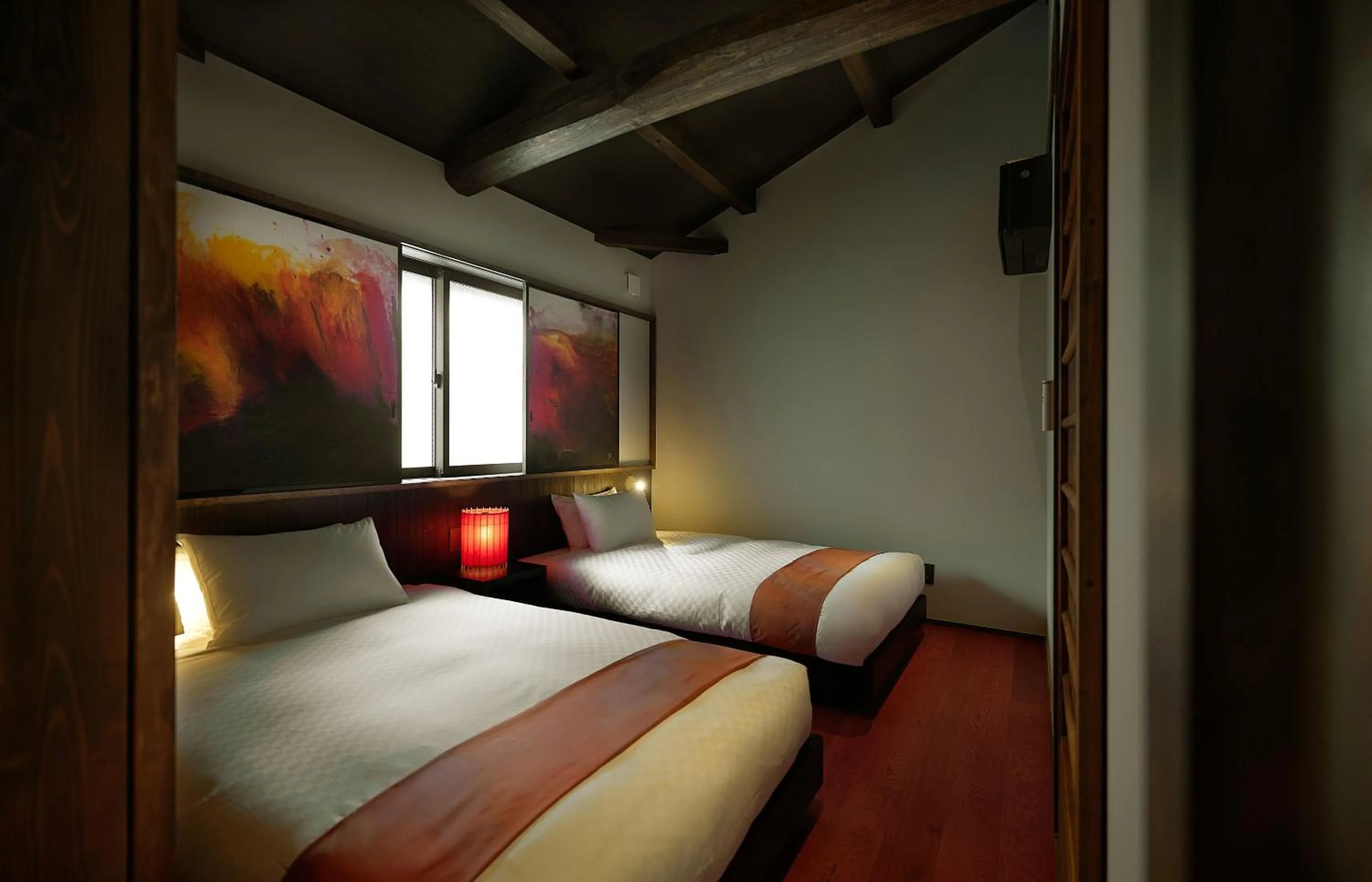 Bedroom, Bed in Tasokare Machiya House