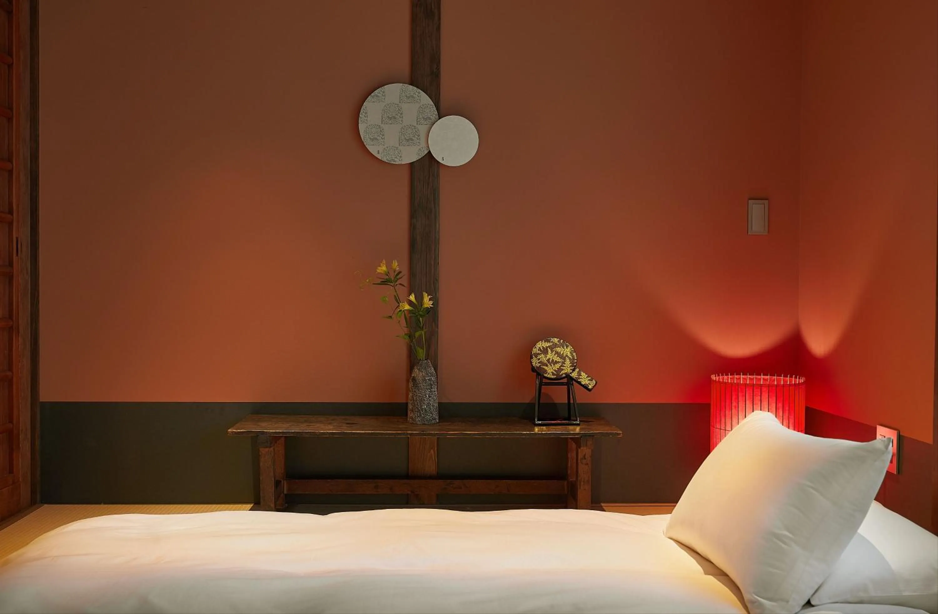 Bedroom, Bed in Tasokare Machiya House