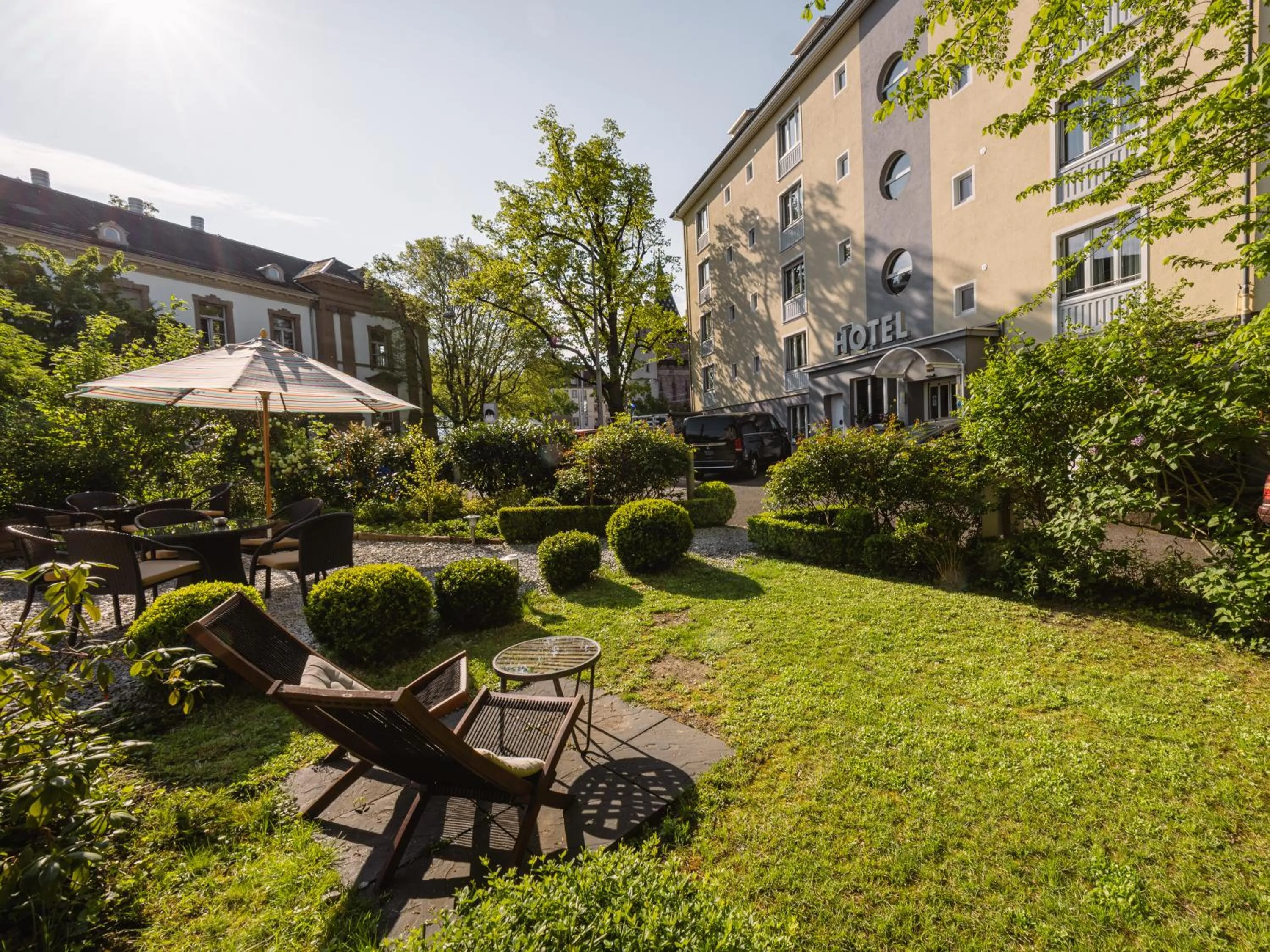 Garden in Hotel Spalentor - Ihr sympathisches Stadthotel