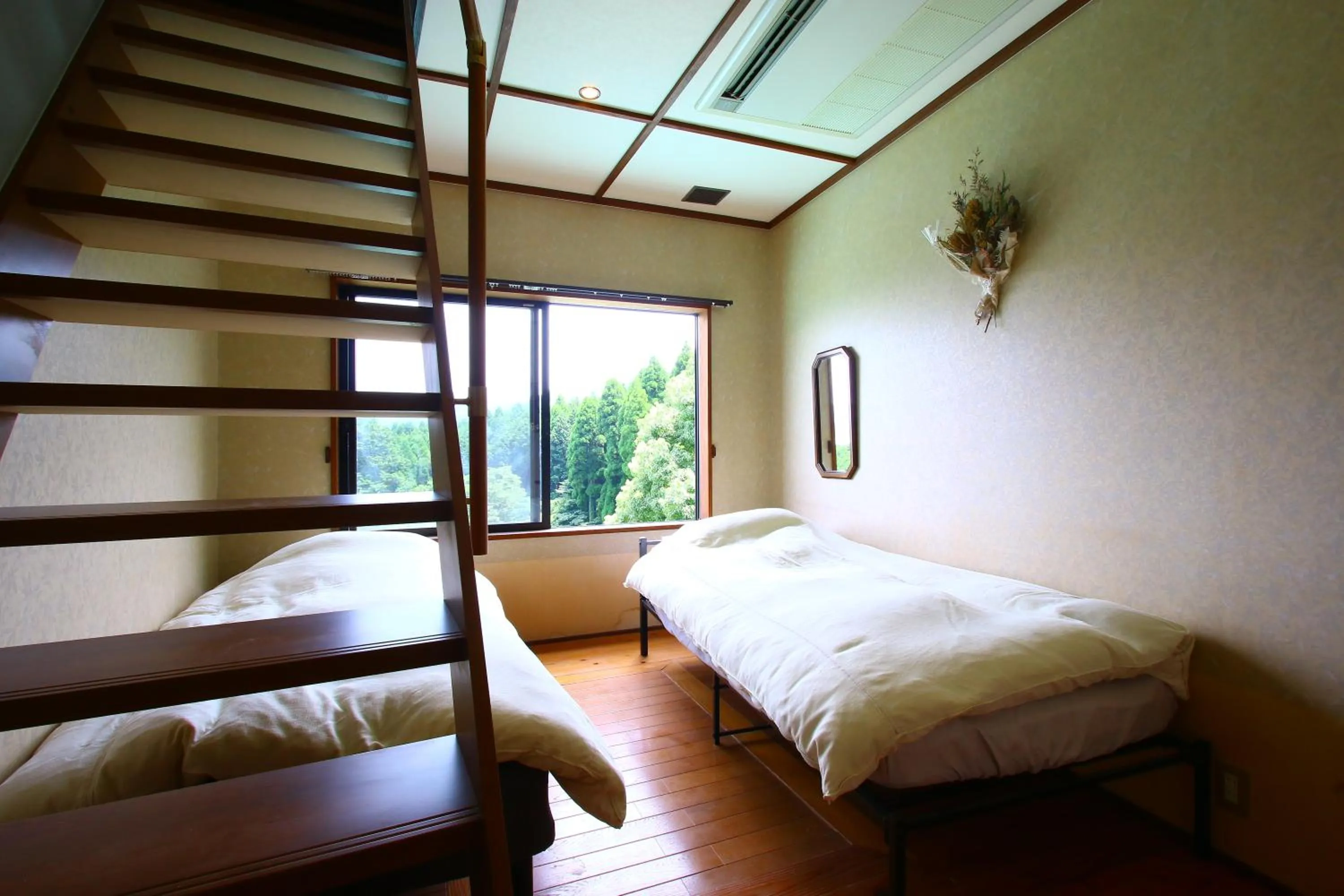 Bed in Tsukitei
