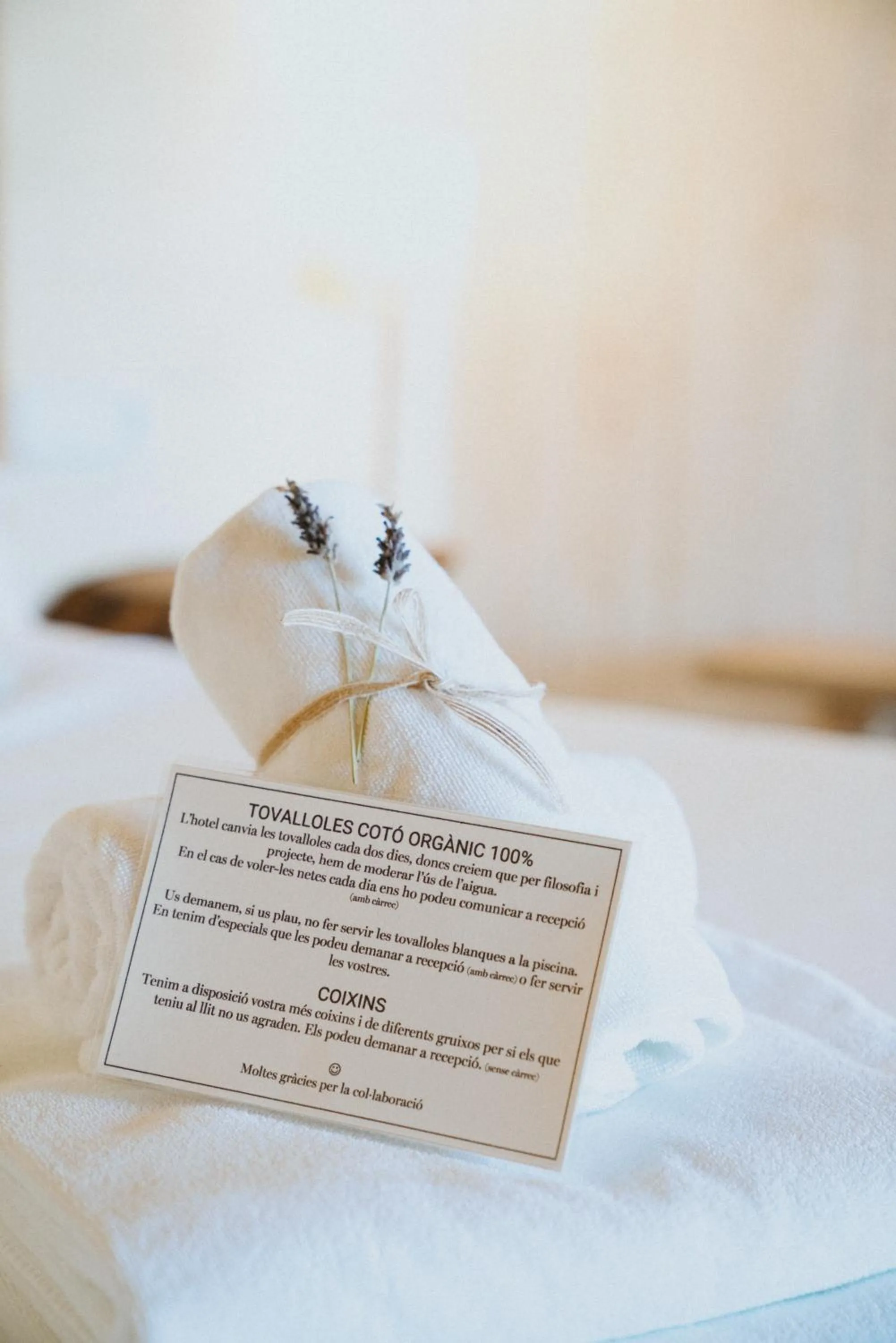 towels, Bed in ECOTurisme Can Buch HOTEL