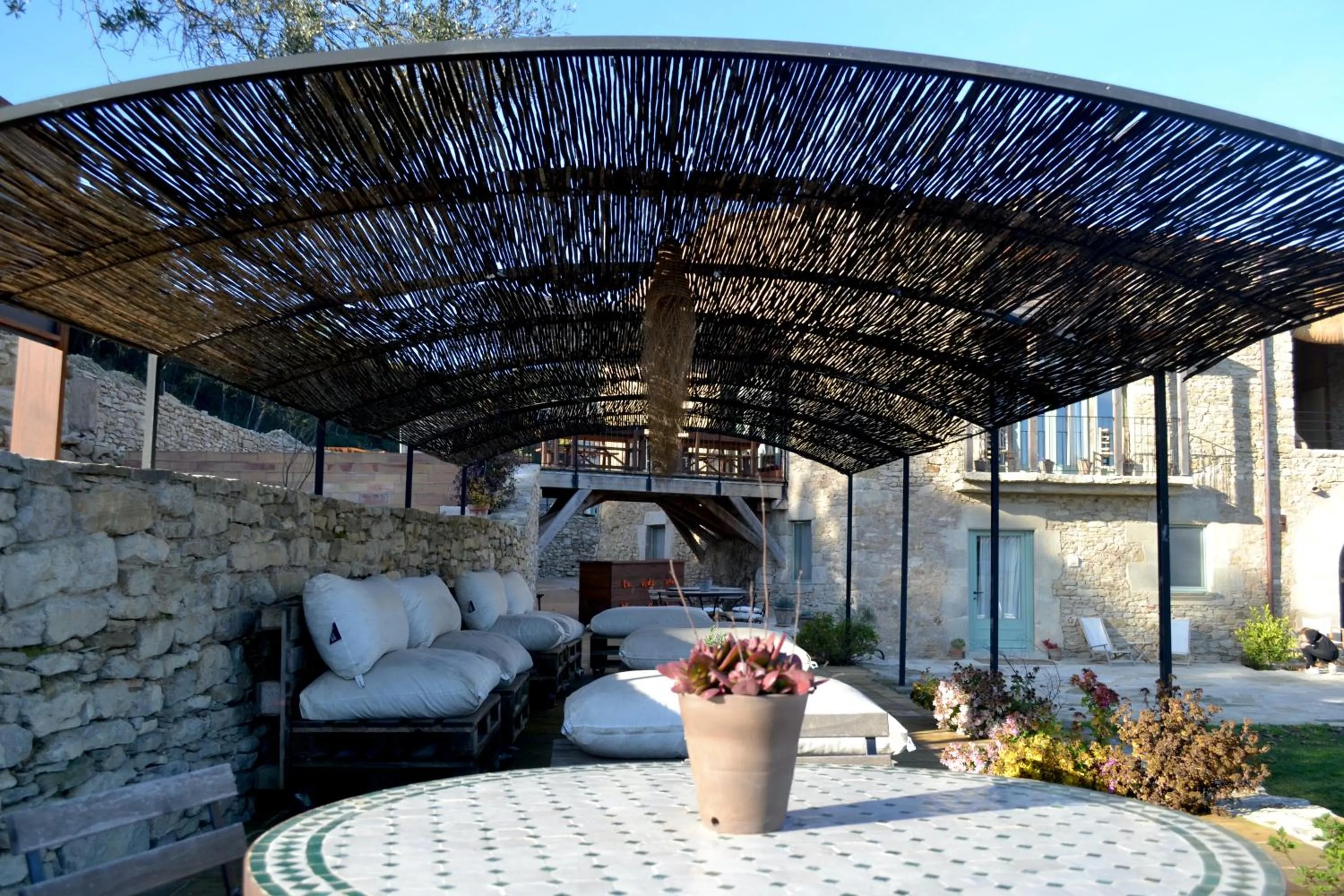 Balcony/Terrace in ECOTurisme Can Buch HOTEL