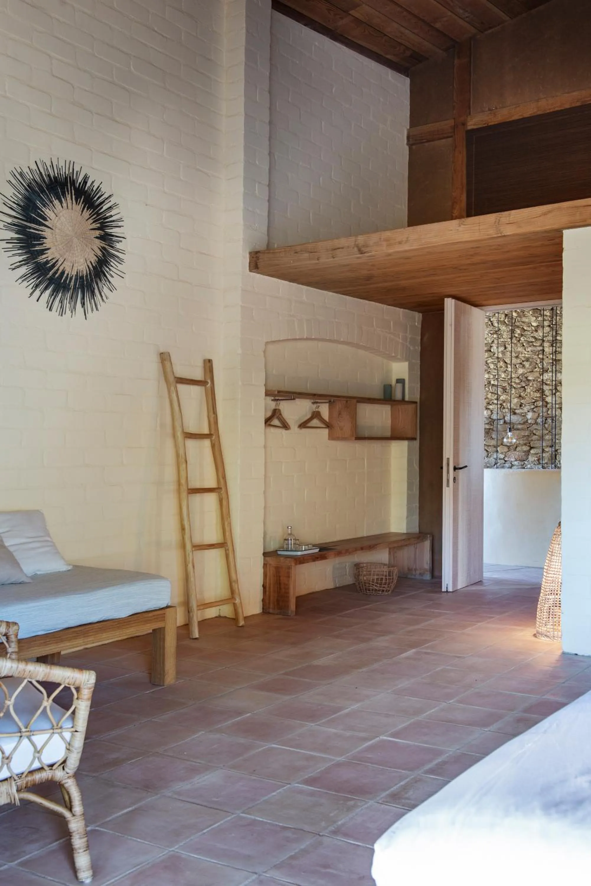 Living room, Bed in ECOTurisme Can Buch HOTEL