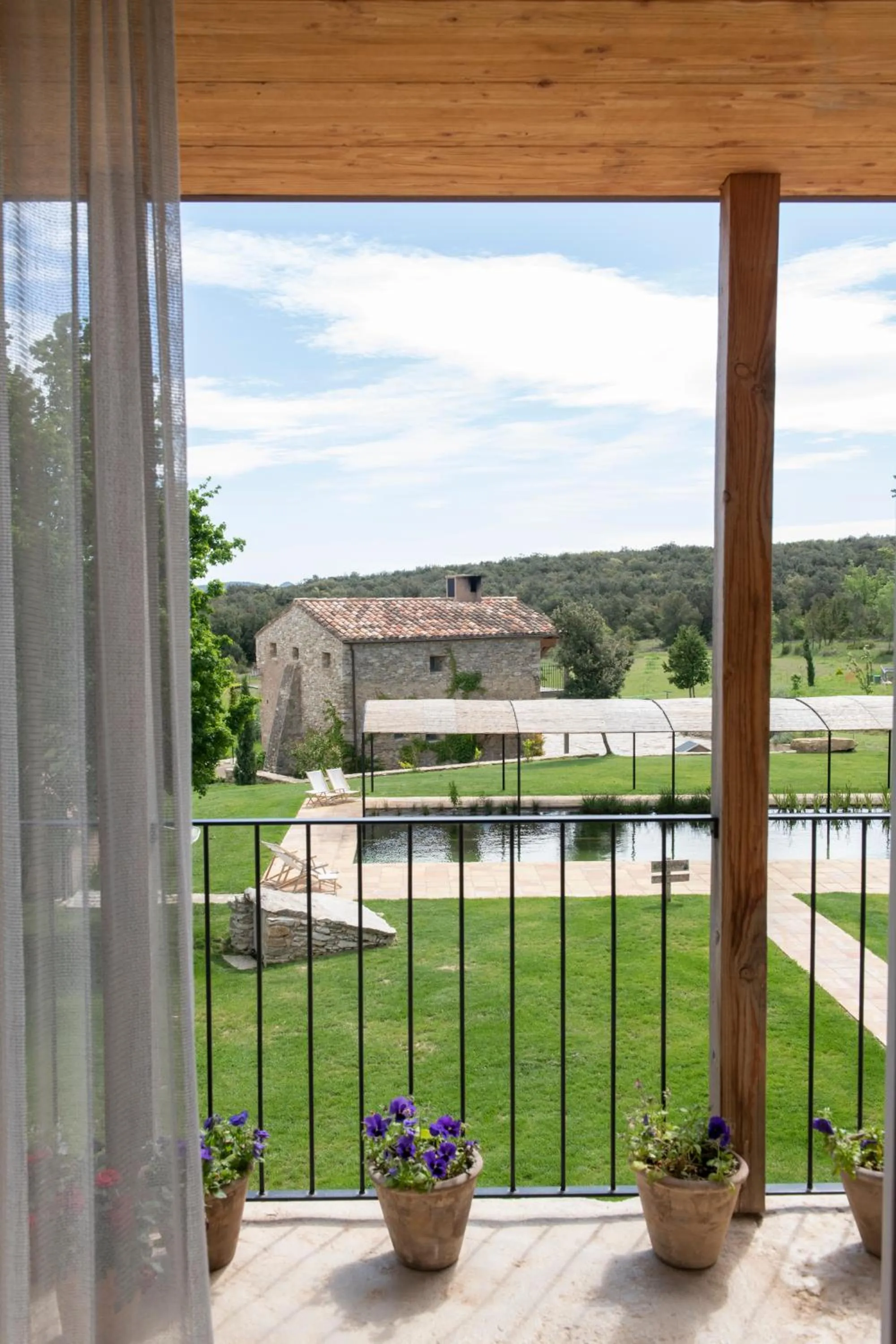 Balcony/Terrace in ECOTurisme Can Buch HOTEL