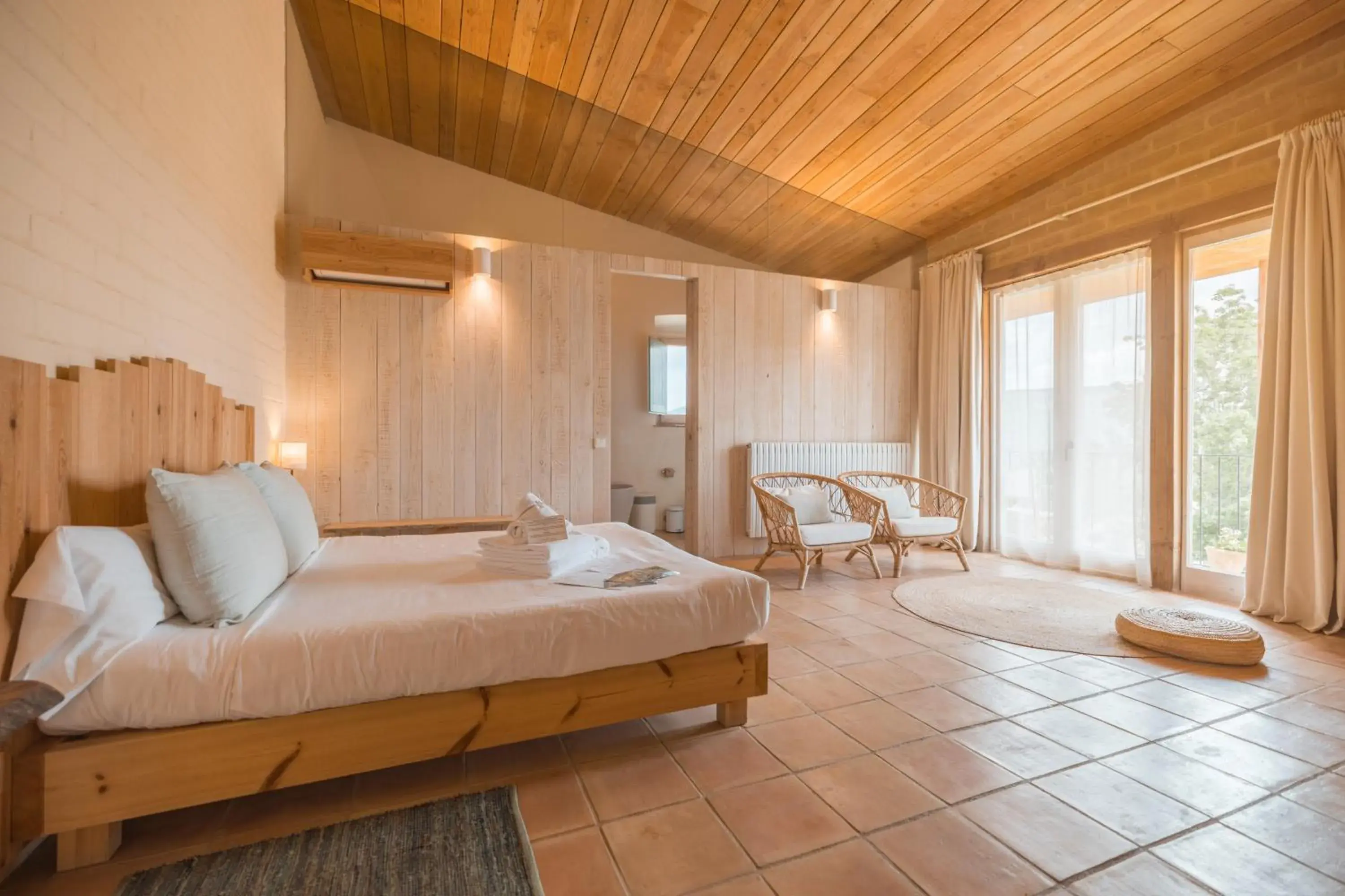 Double Room with Balcony in ECOTurisme Can Buch HOTEL Double Room with Balcony in ECOTurisme Can Buch HOTEL