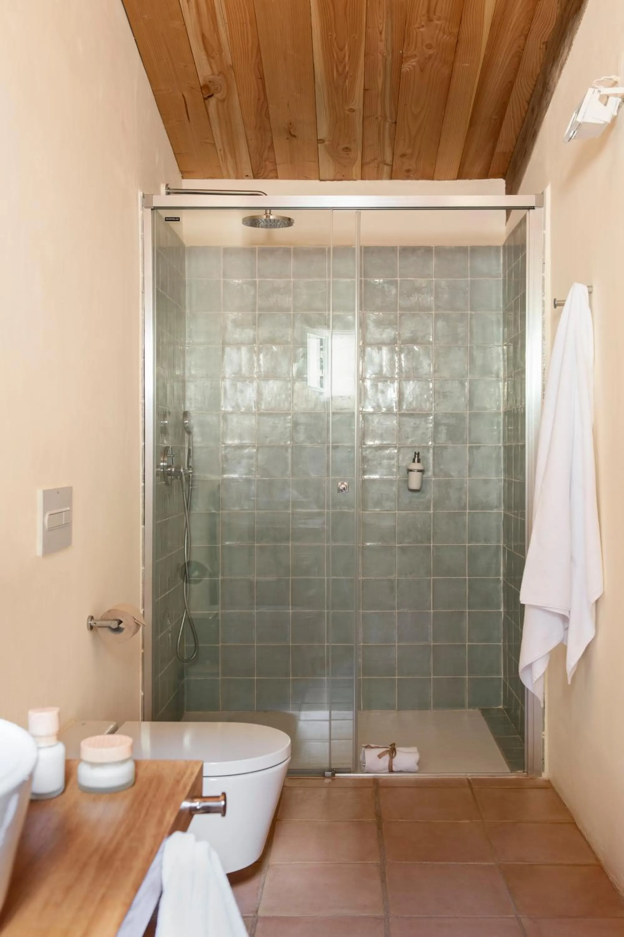 Bathroom in ECOTurisme Can Buch HOTEL