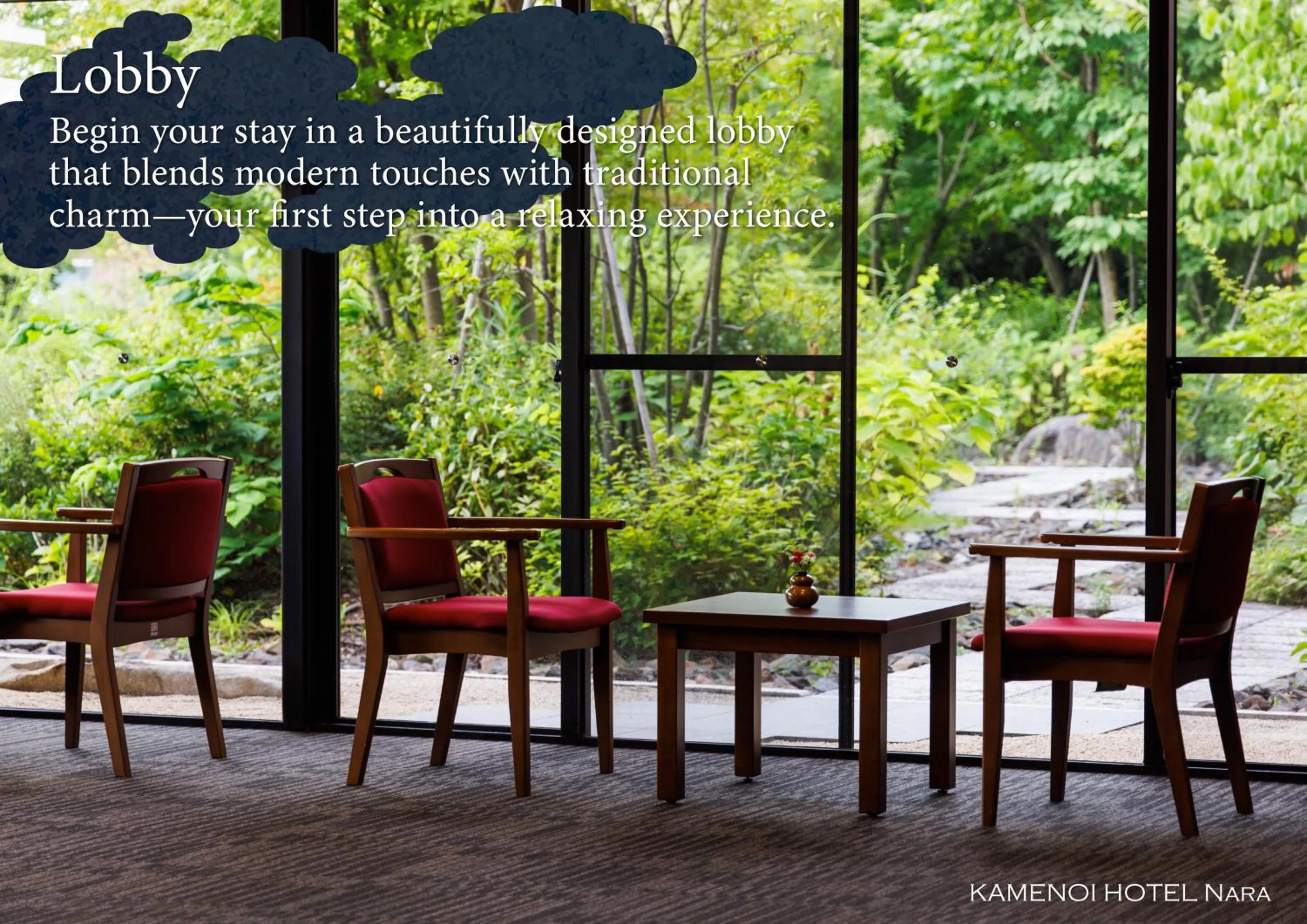 Lobby or reception in KAMENOI HOTEL Nara