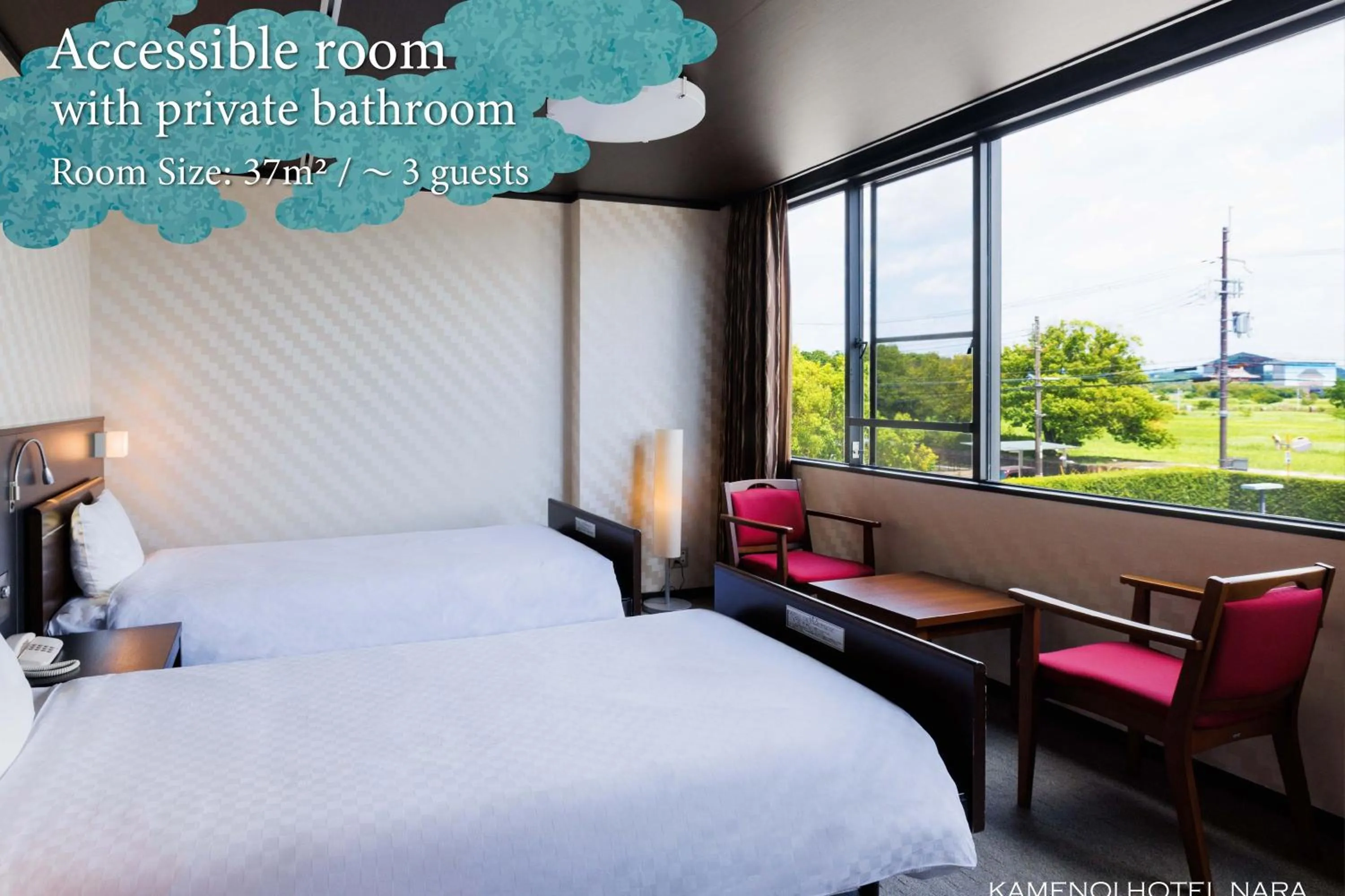 Photo of the whole room, Bed in KAMENOI HOTEL Nara