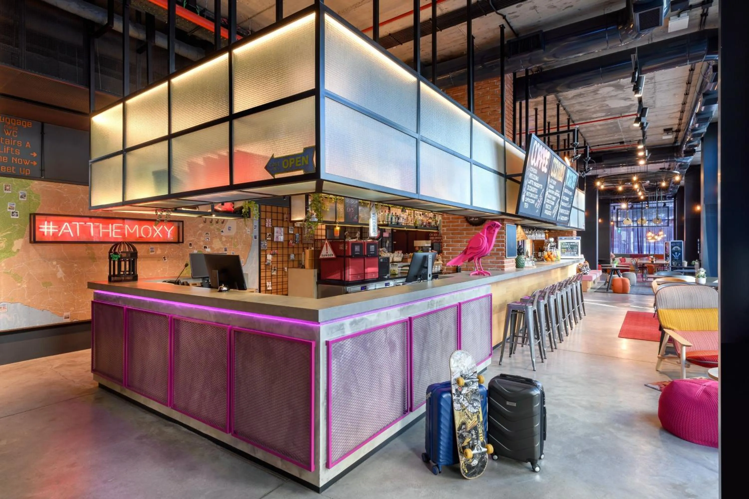 Lobby or reception in Moxy Lisbon City