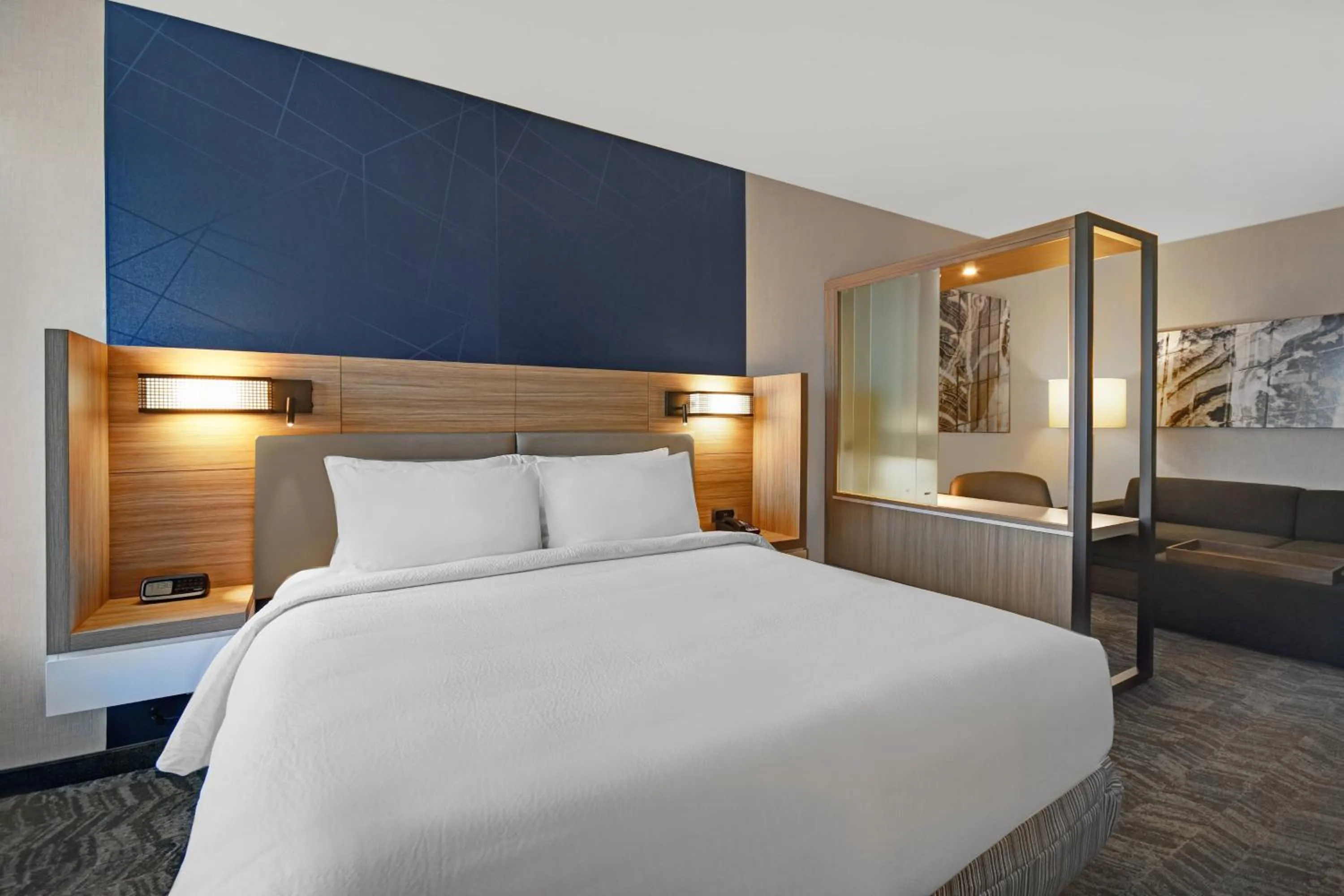 Bedroom, Bed in SpringHill Suites by Marriott St. Paul Arden Hills