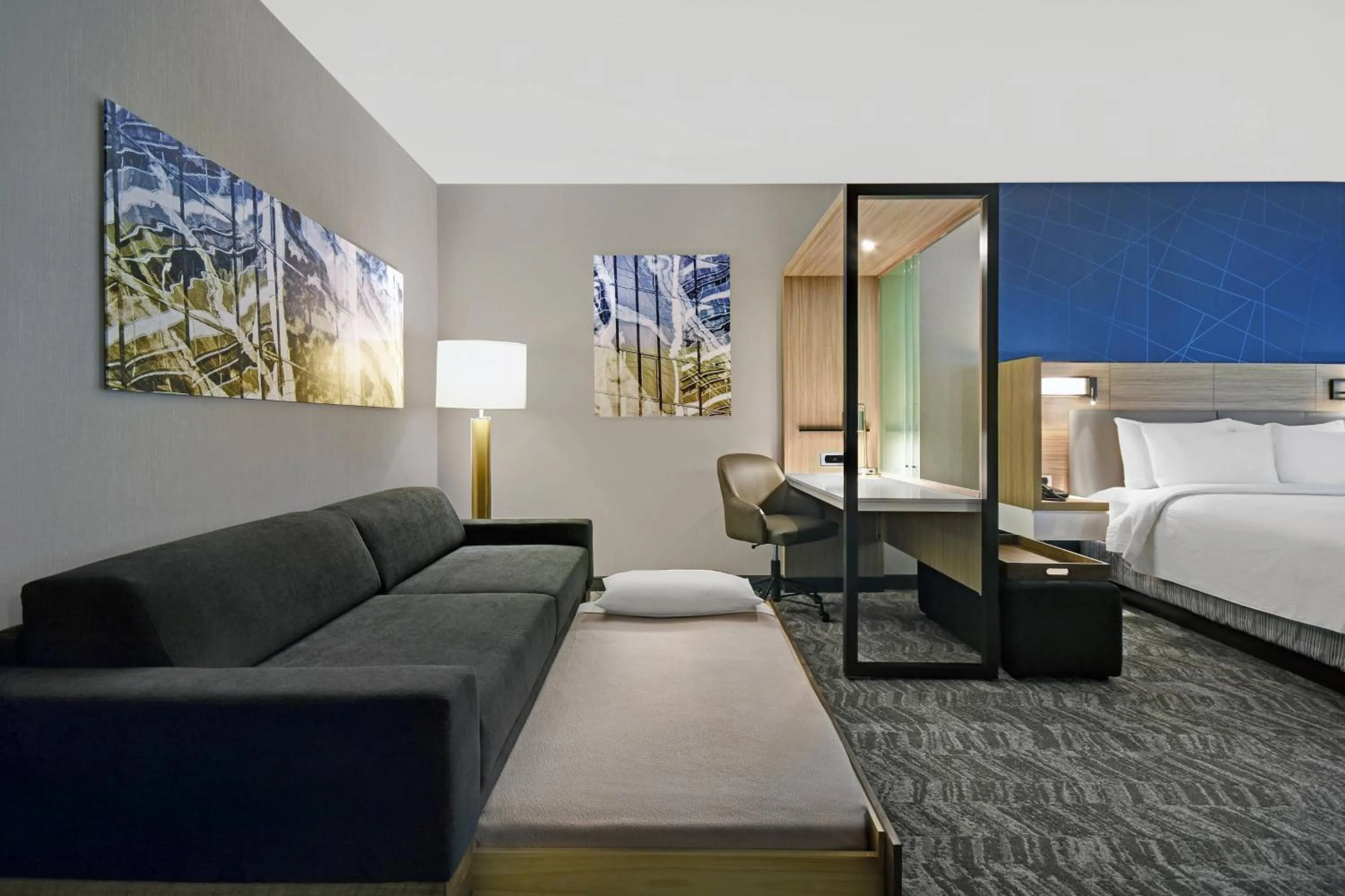 Bedroom, Bed in SpringHill Suites by Marriott St. Paul Arden Hills