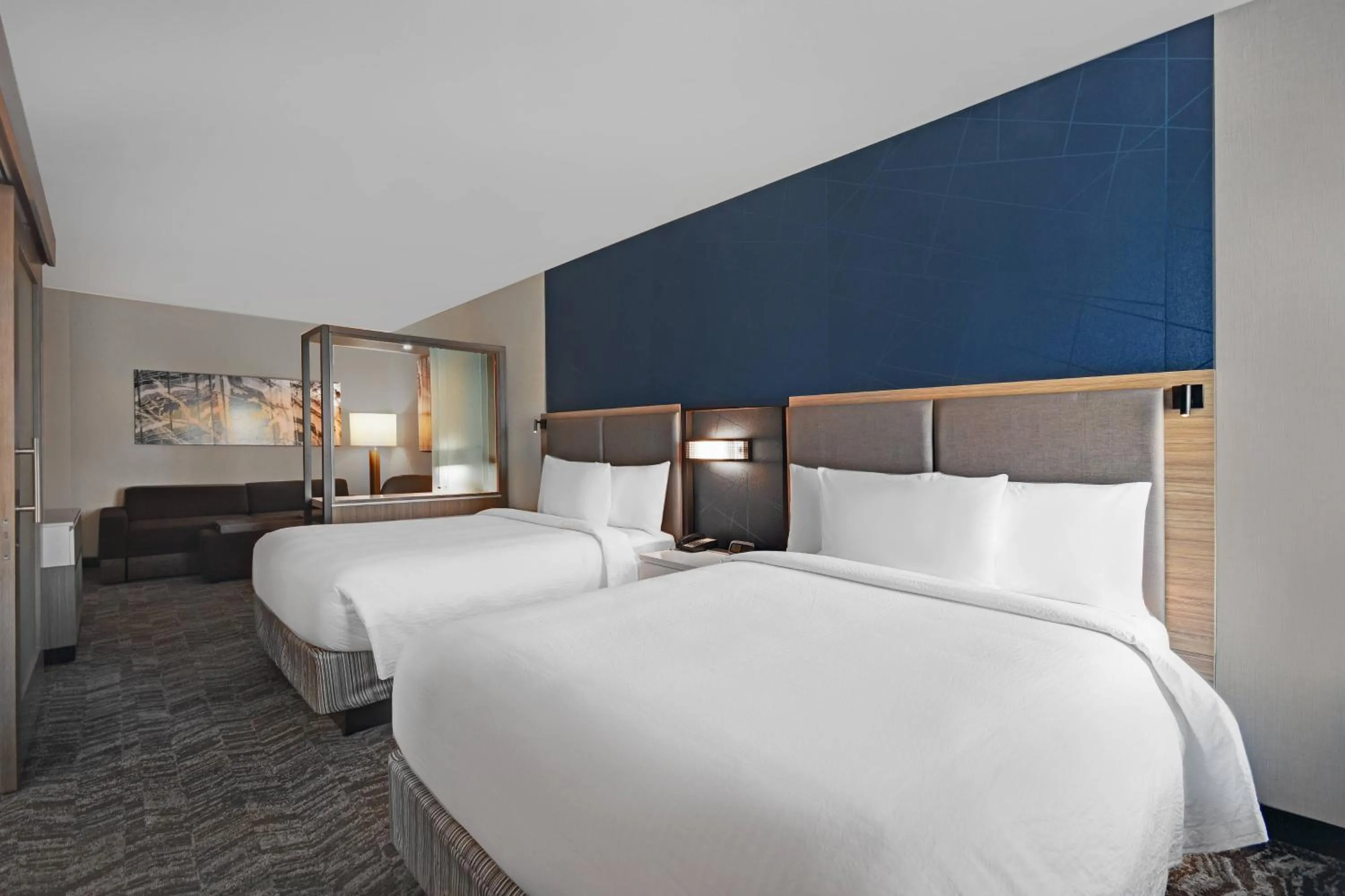 Bedroom, Bed in SpringHill Suites by Marriott St. Paul Arden Hills