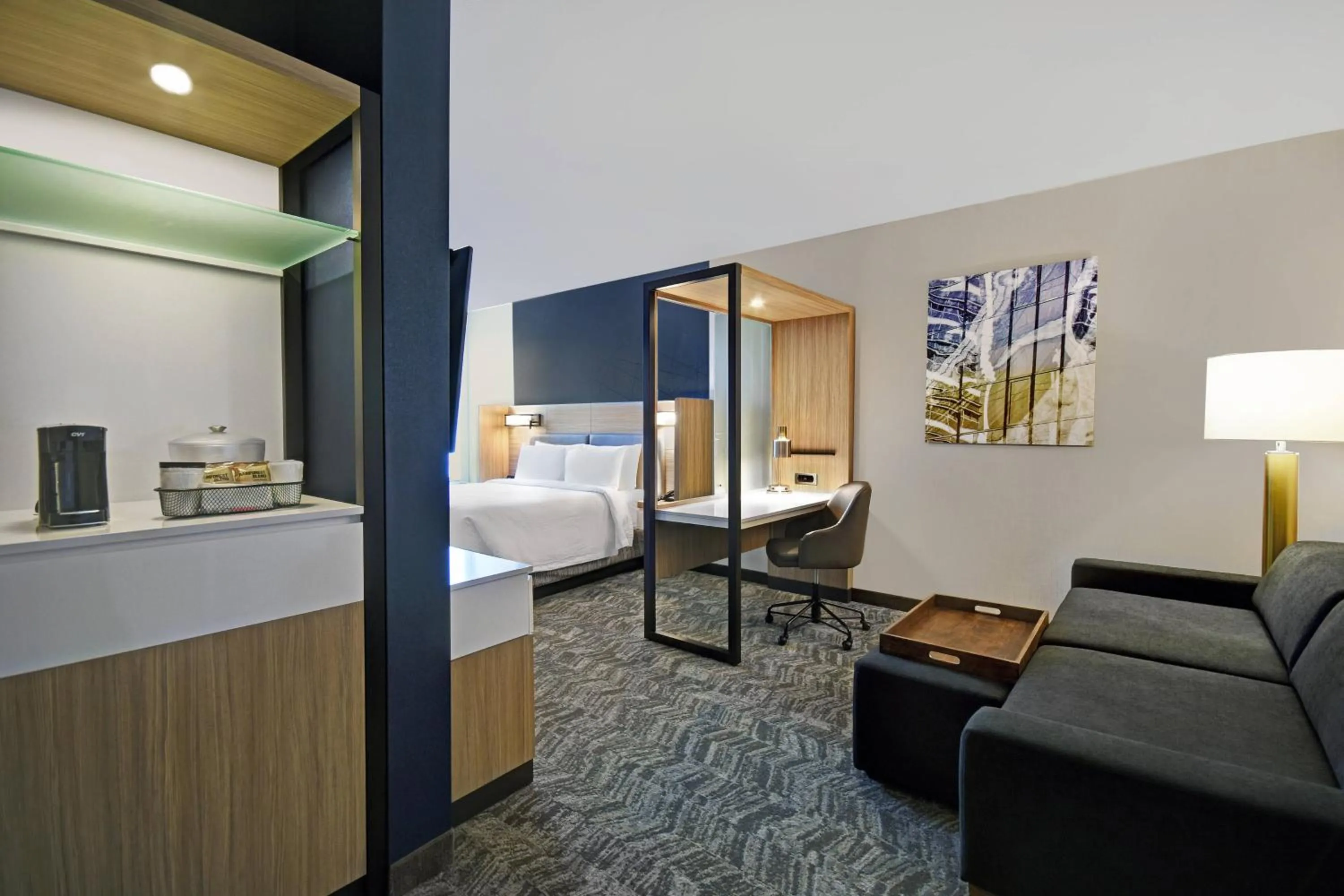 Bedroom, Bed in SpringHill Suites by Marriott St. Paul Arden Hills