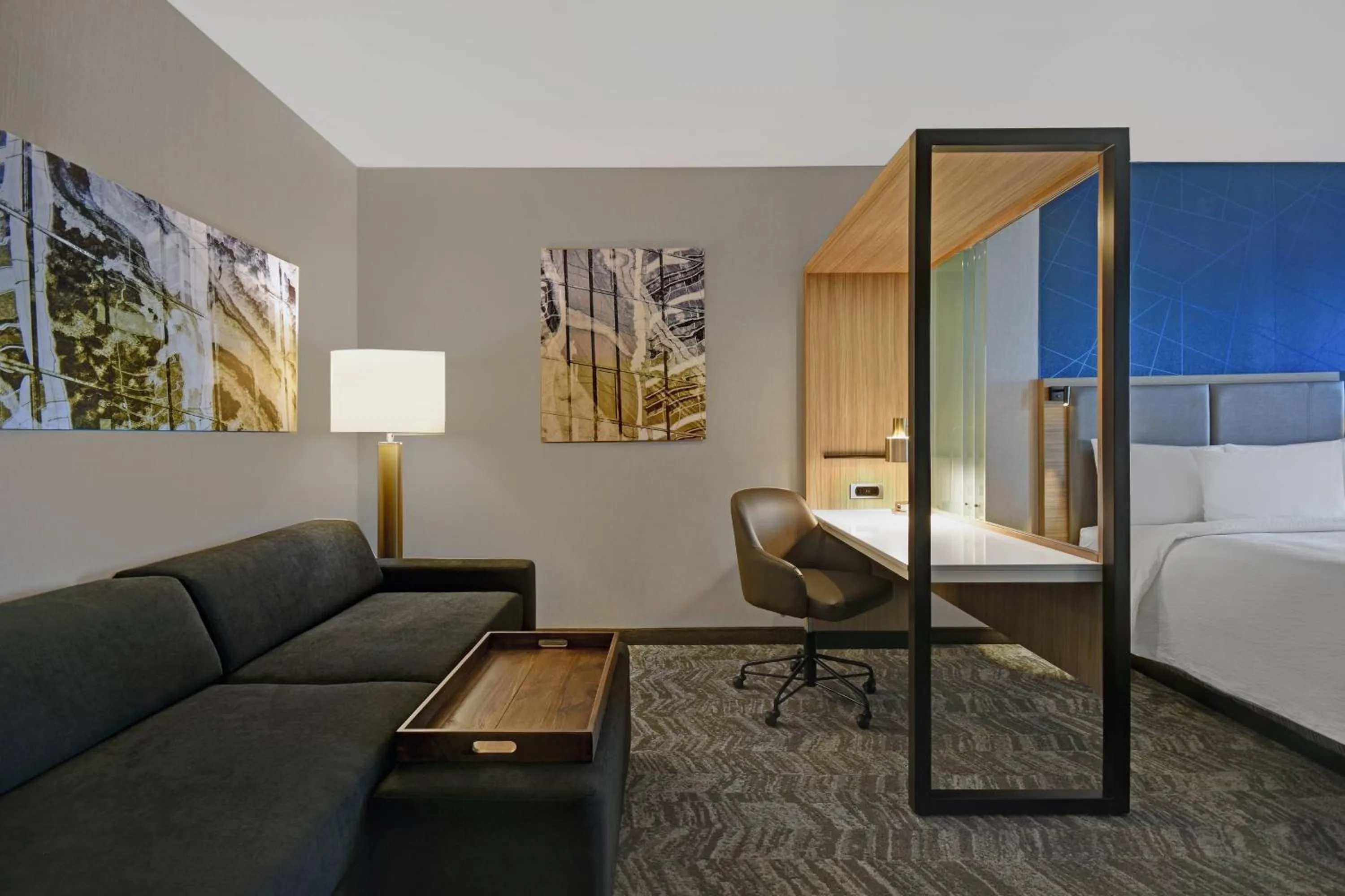 Bedroom, Bed in SpringHill Suites by Marriott St. Paul Arden Hills