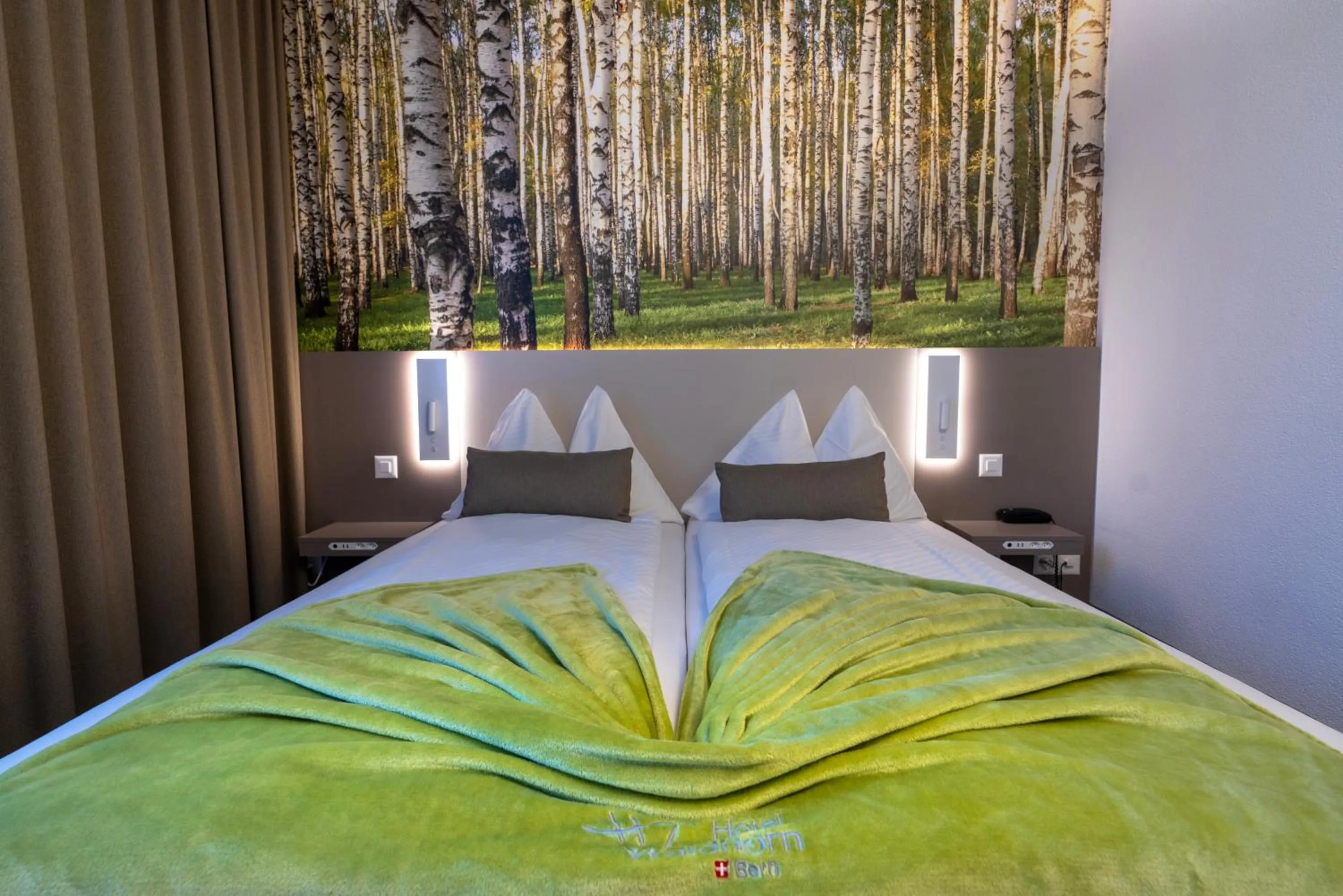 Photo of the whole room, Bed in Hotel Waldhorn