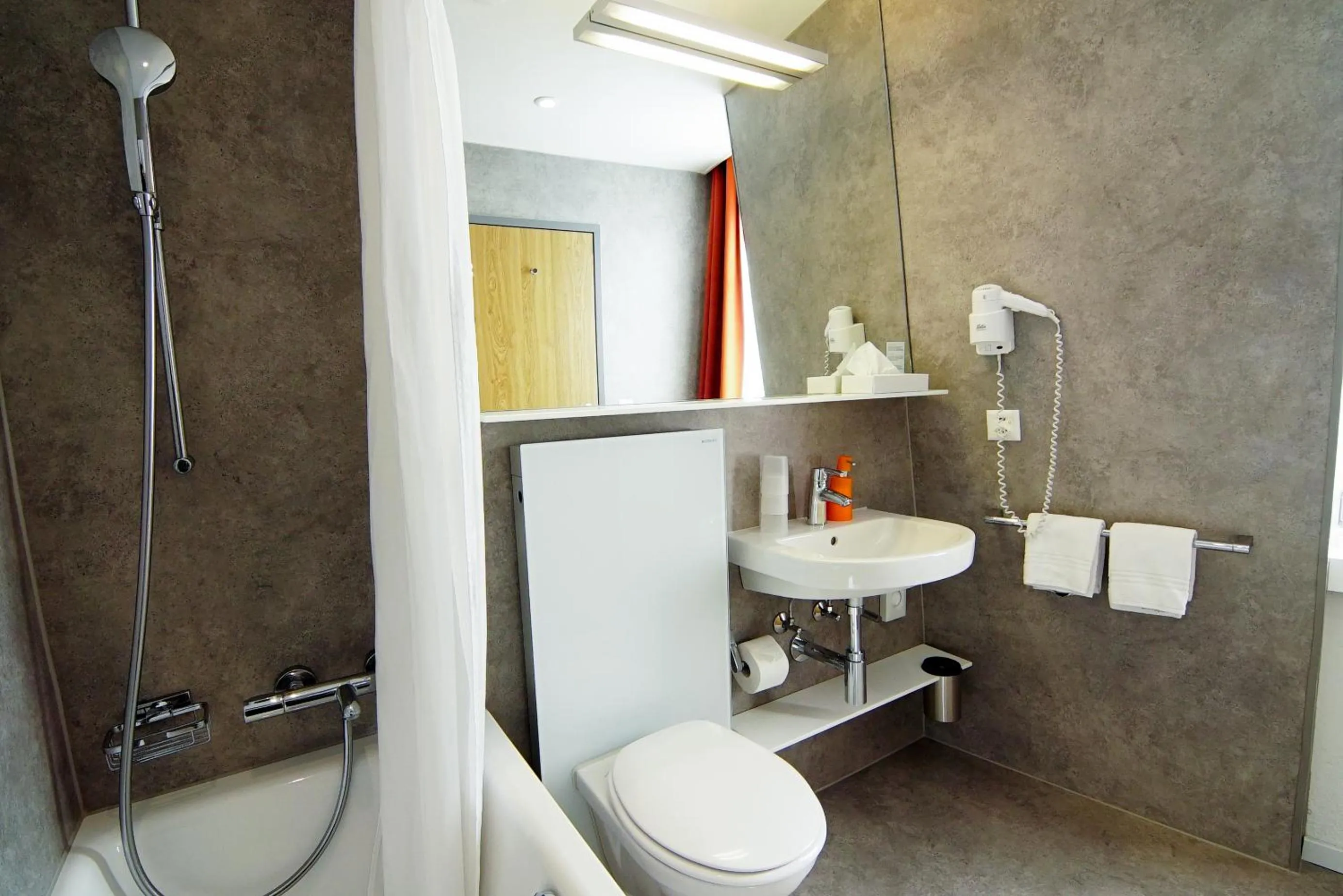 Toilet in Hotel Waldhorn