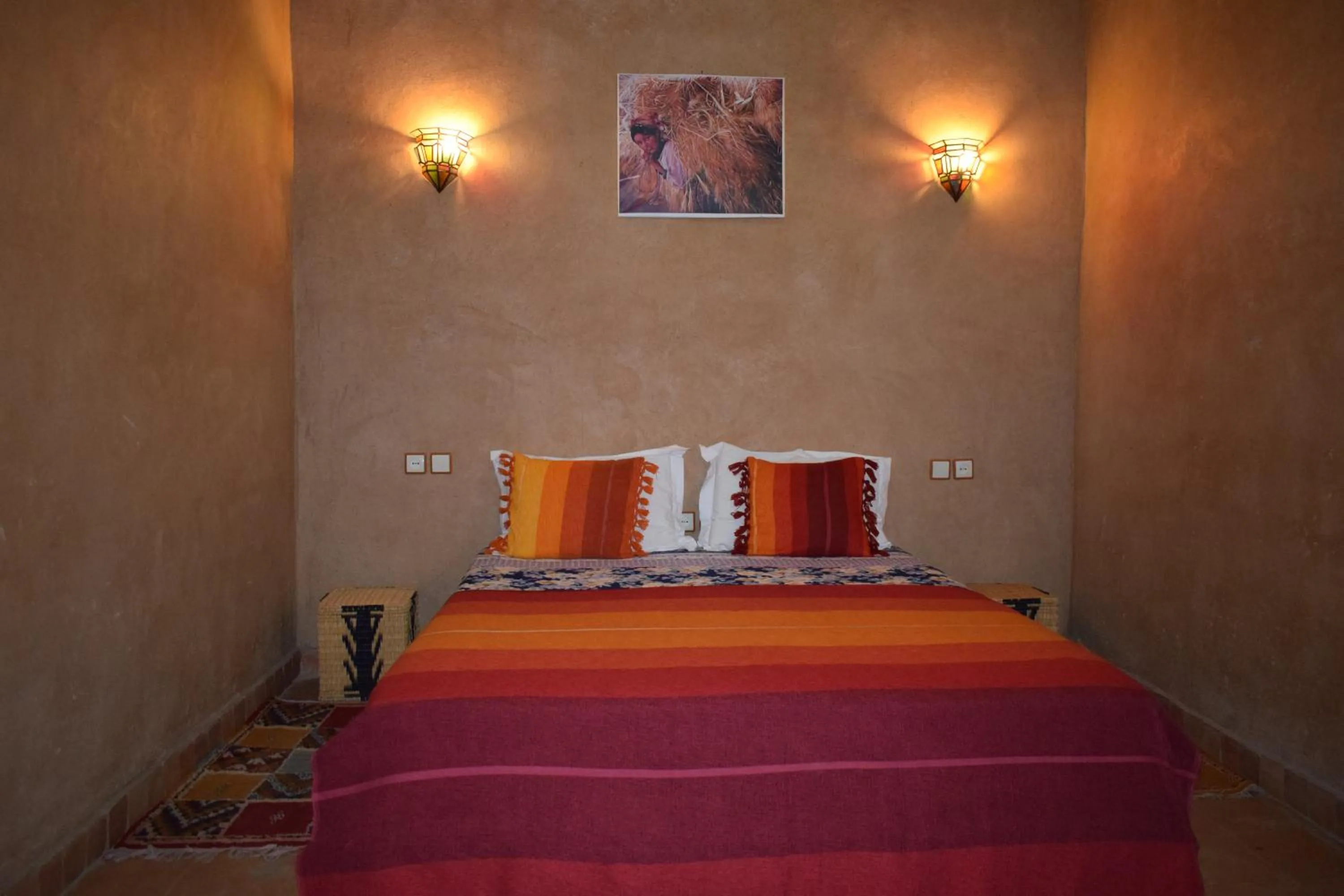 Bed in Maison d'hotes la tour de toile