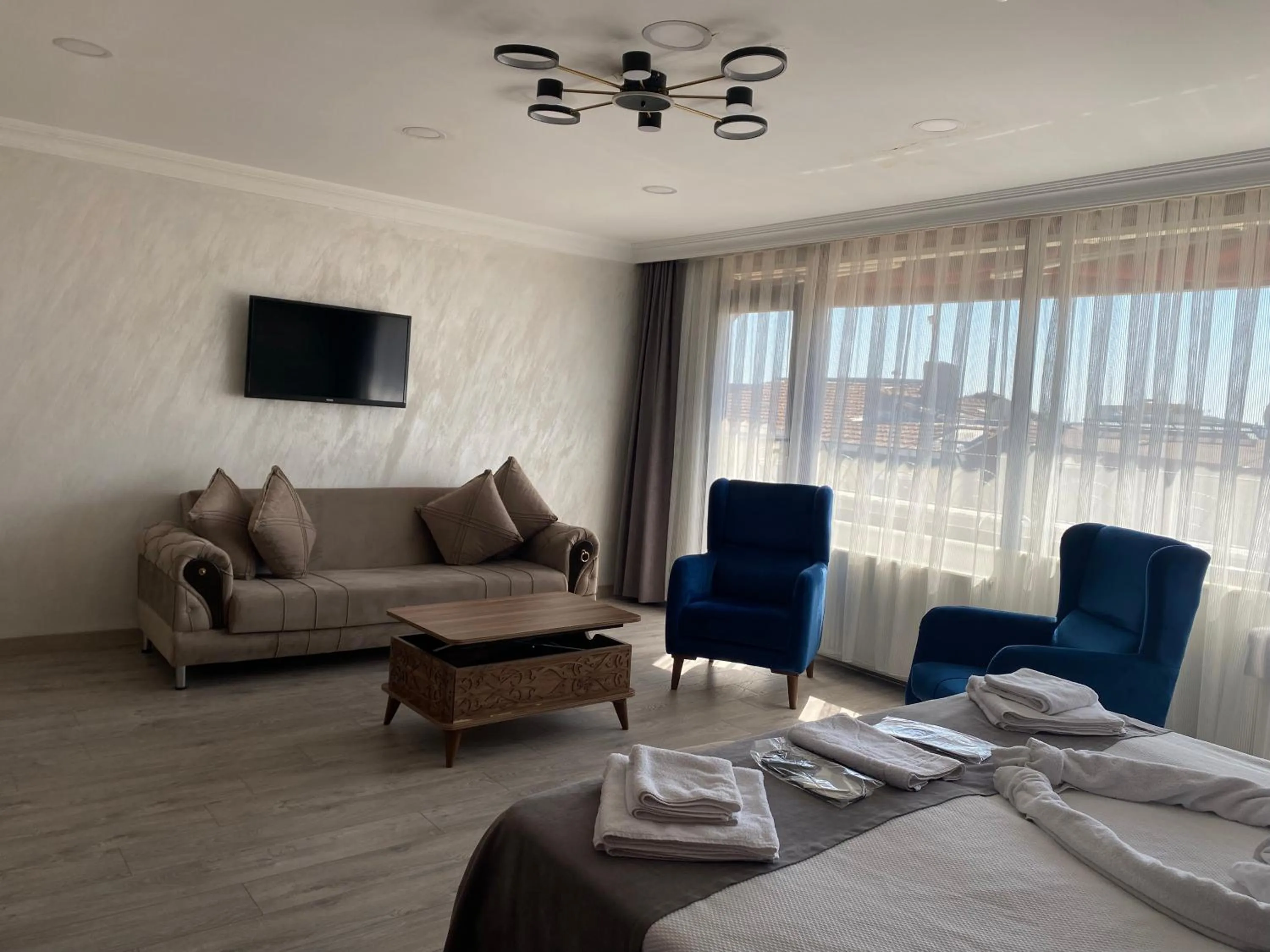 Bed in Galata Moon Hotel