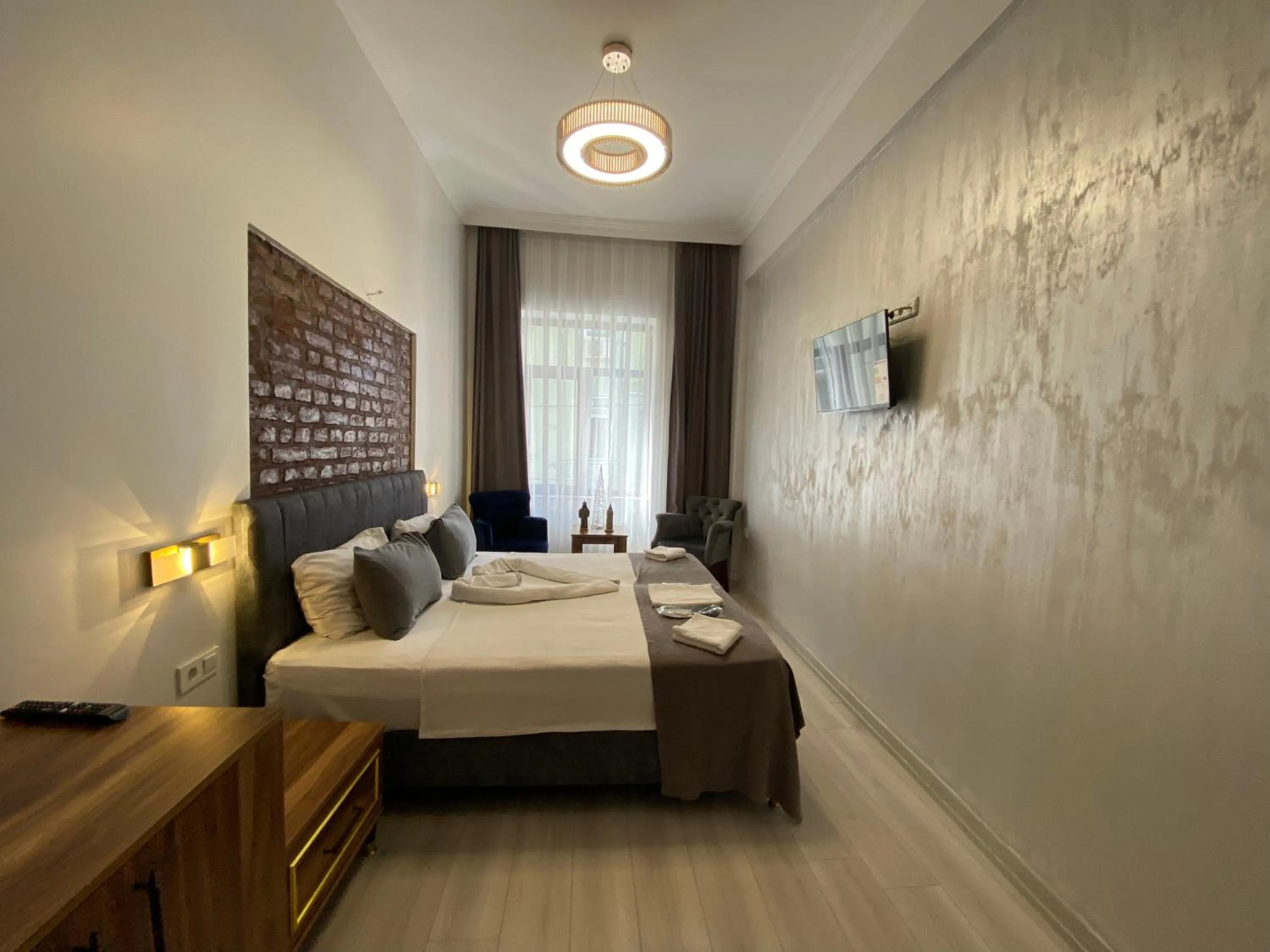 Bed in Galata Moon Hotel