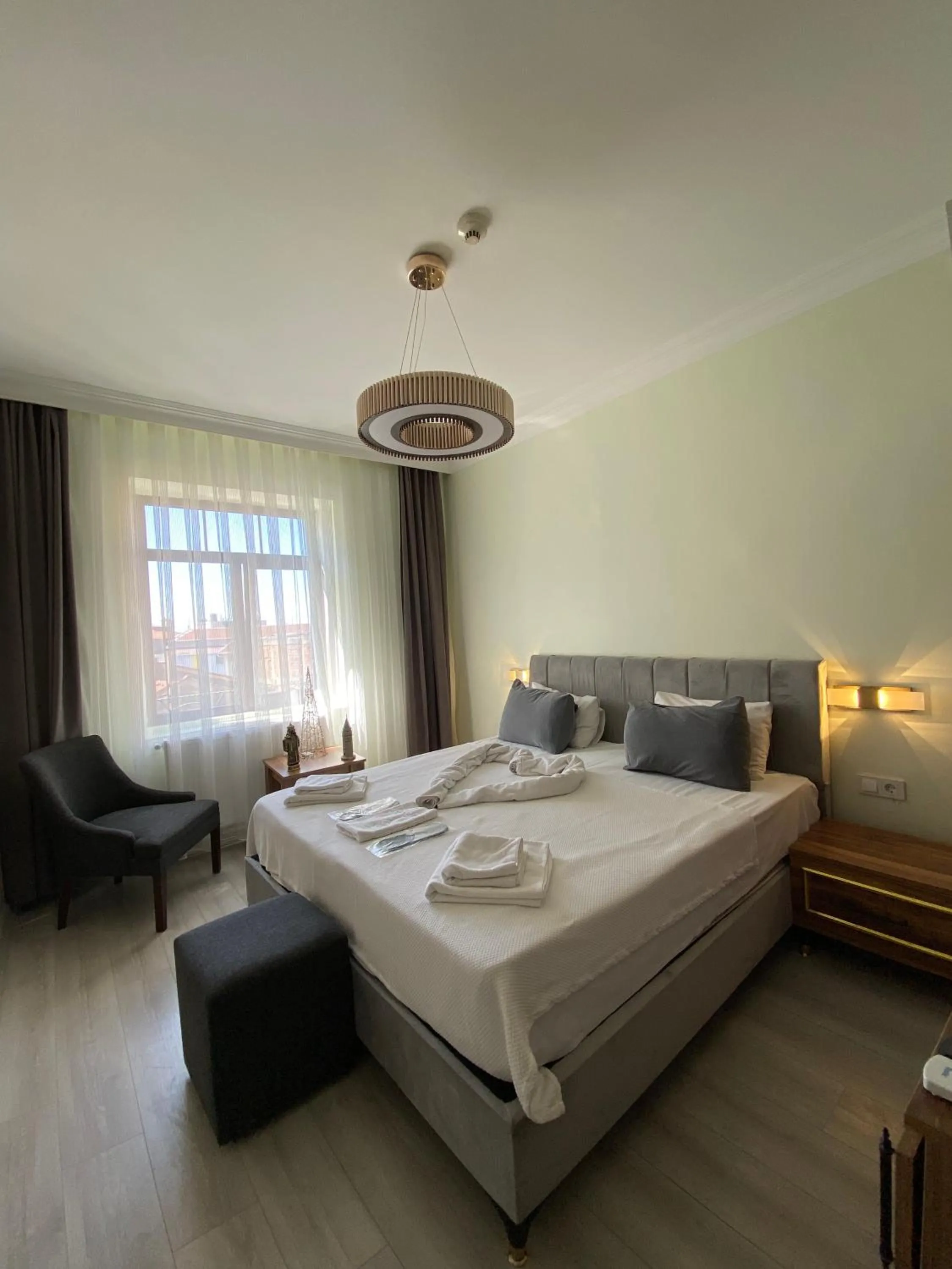 Bed in Galata Moon Hotel