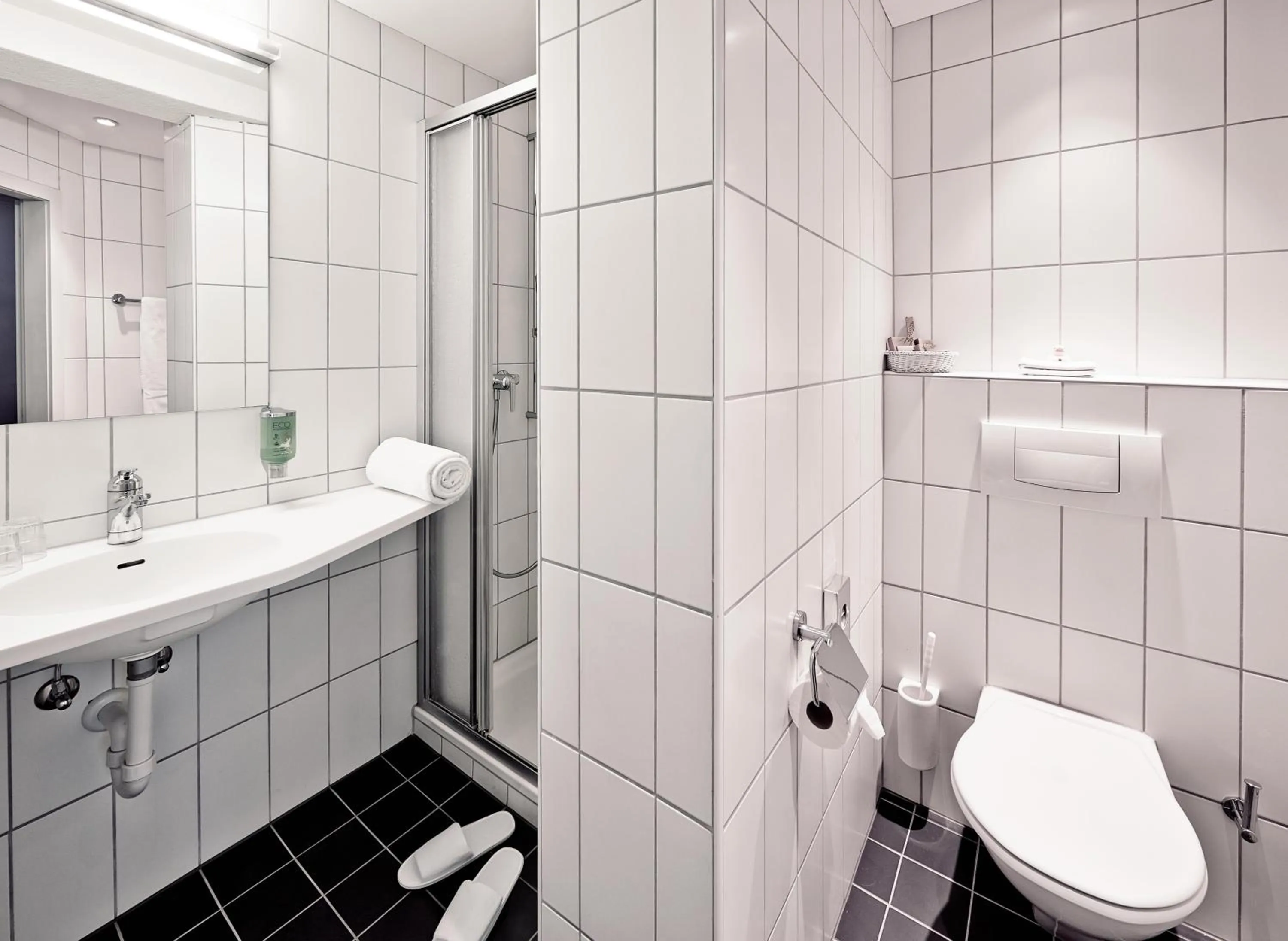 Shower in Sorell Hotel Arabelle Bern