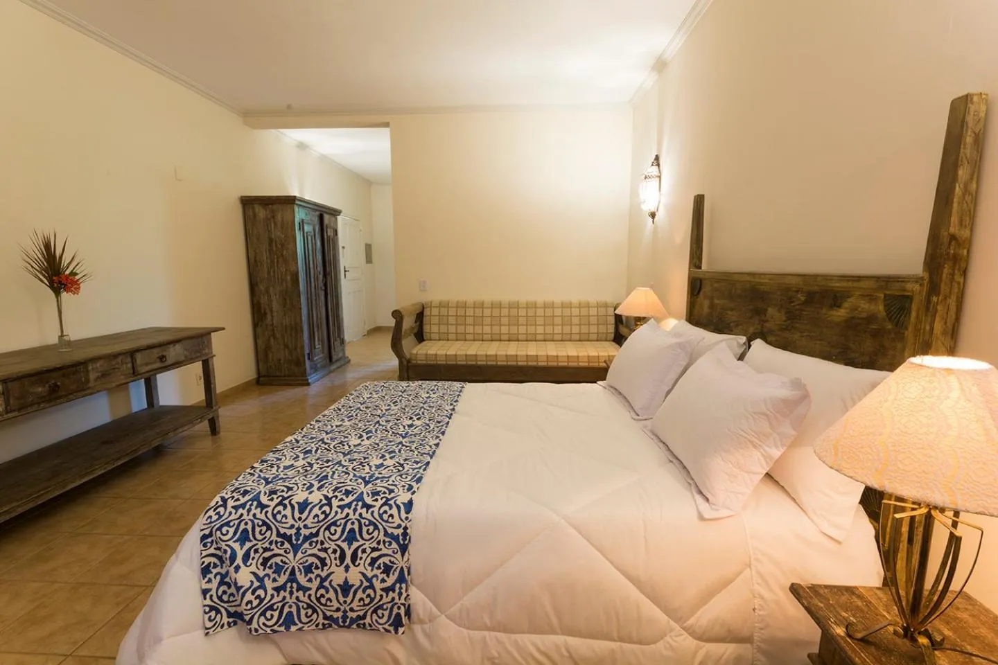 Bed in Hotel Fazenda Juca Mulato