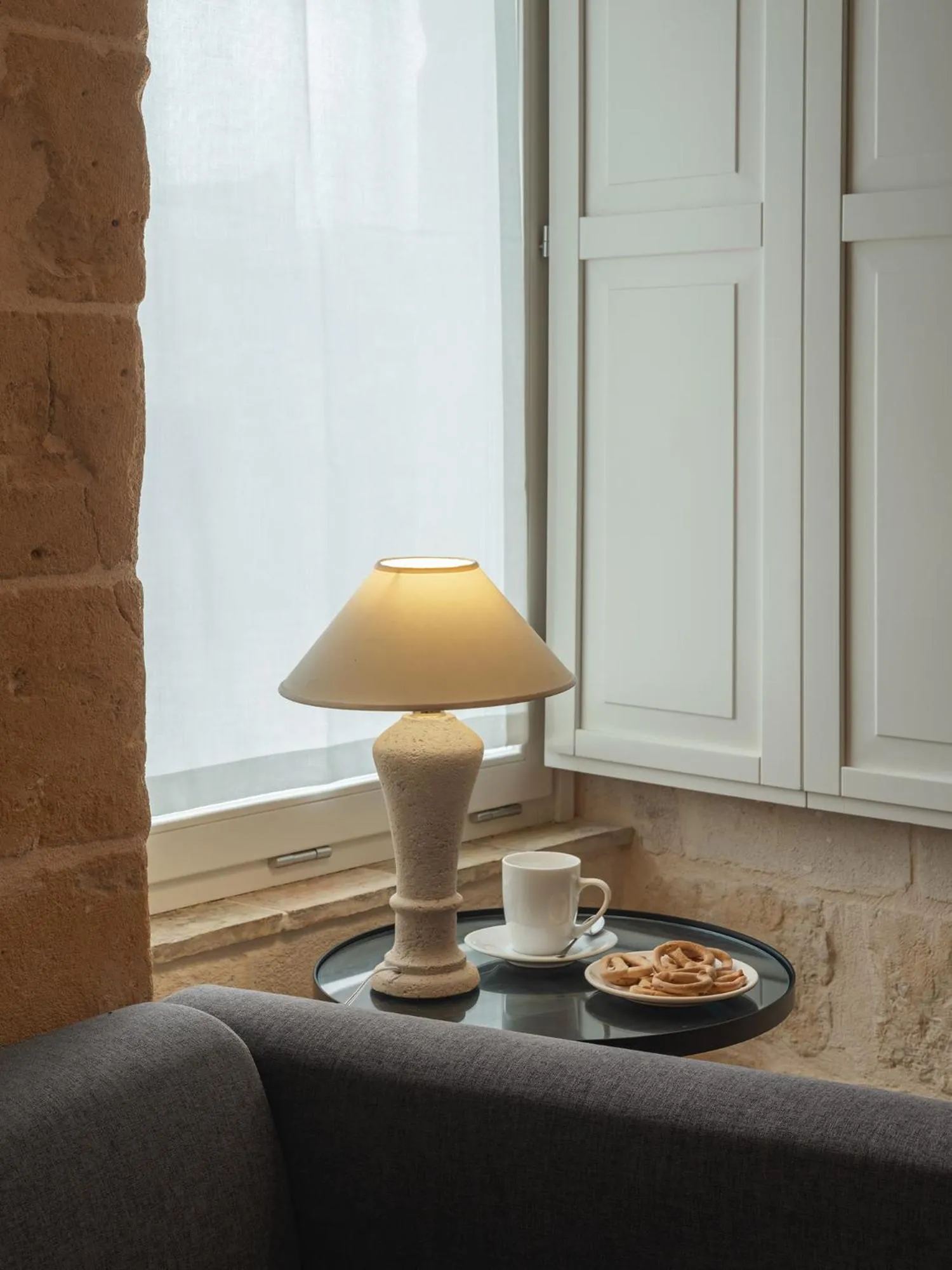 Decorative detail in Palazzo Degli Abati